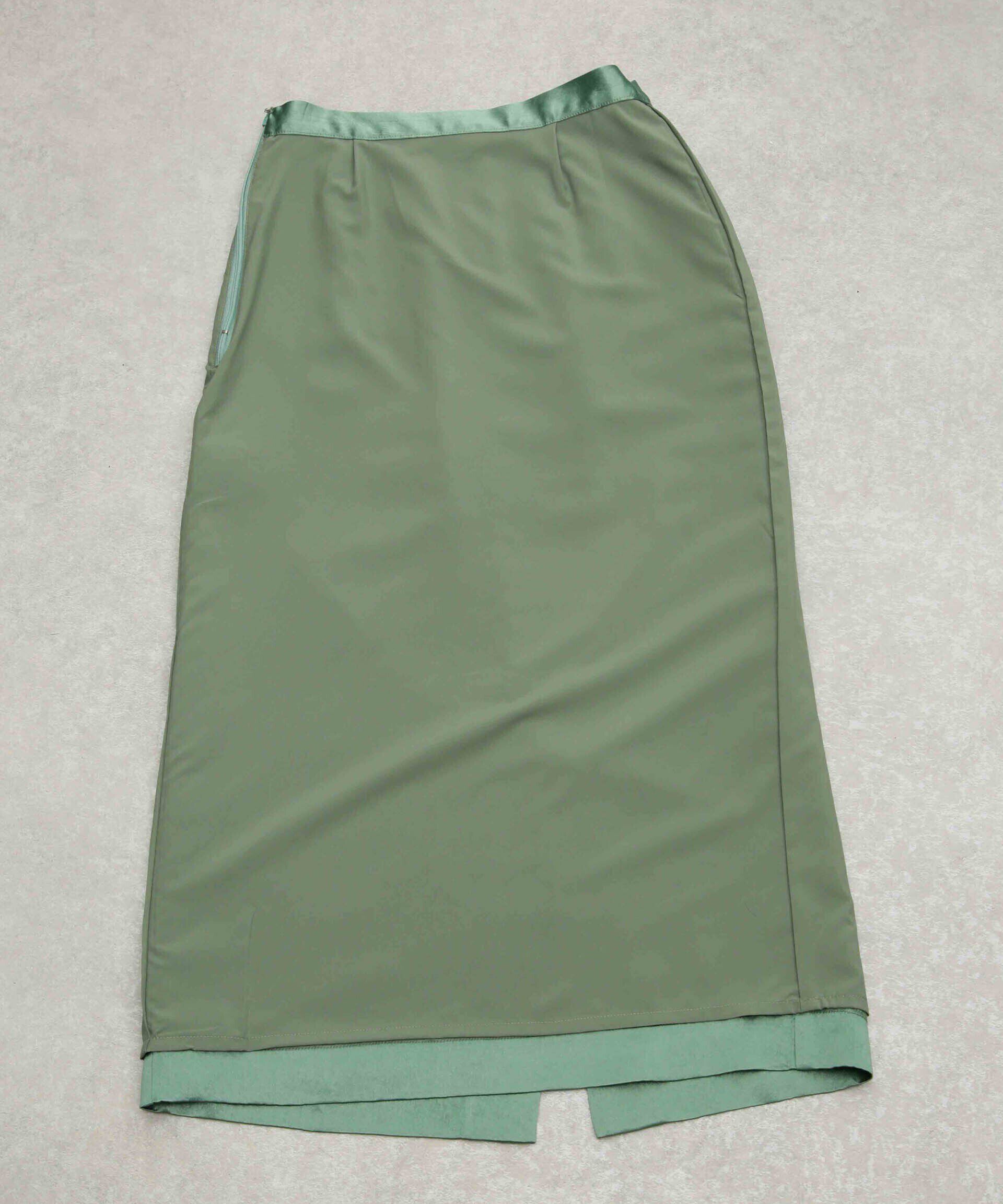 nano･universe「ヘビーサテンIラインスカート」|スカート|