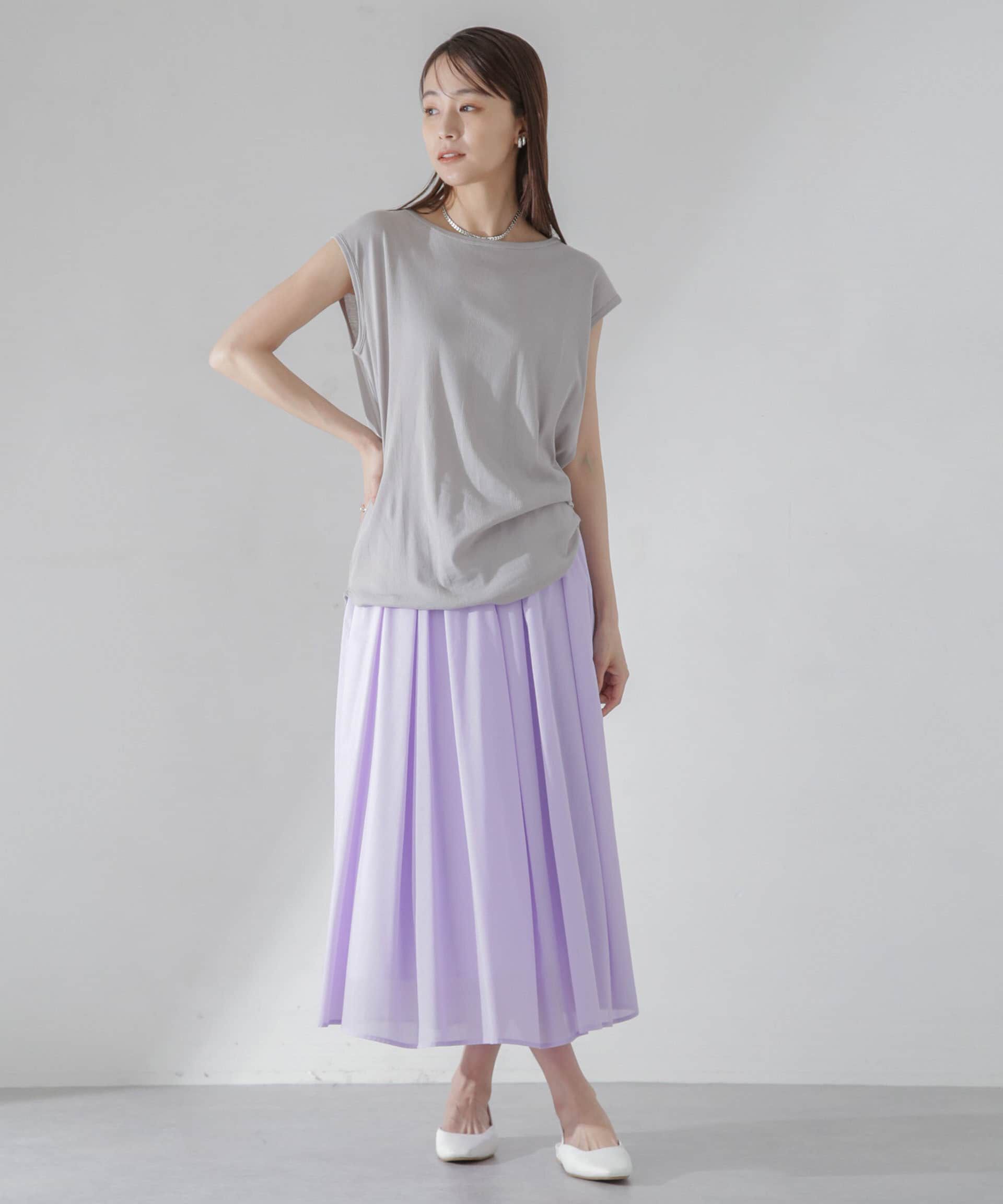 nano･universe「レオファインギャザーフレアスカート（セットアップ可）」|スカート|