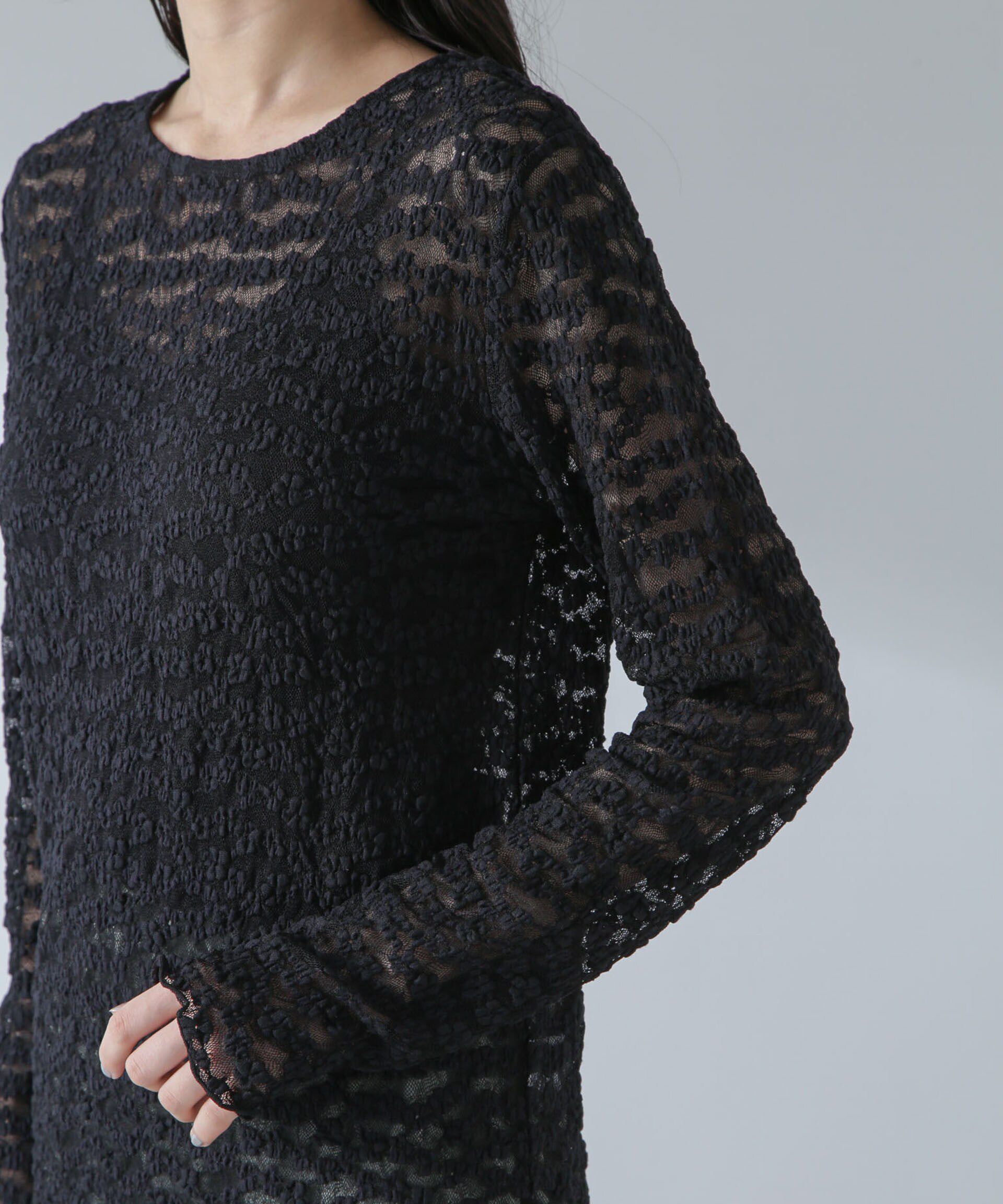 nano･universe「フラワーシアーカットトップス」|Tシャツ・カットソー|