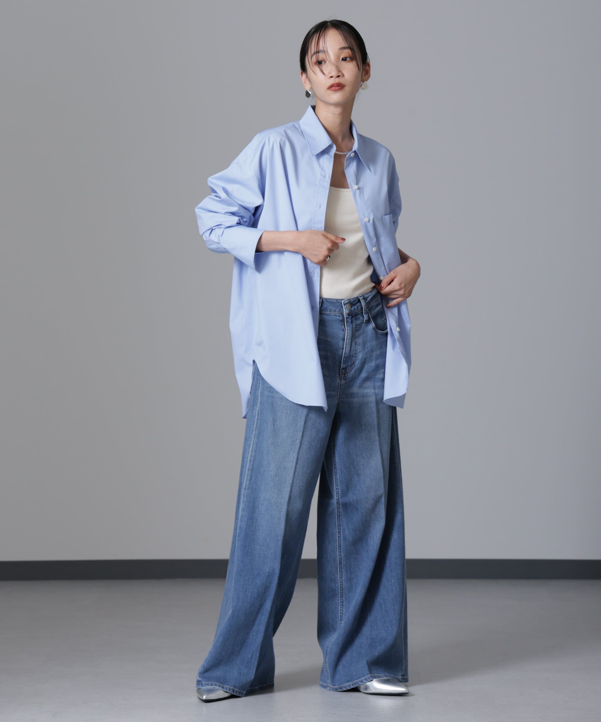 nano･universe「バッククロスオーバーシャツ」|シャツ・ブラウス|