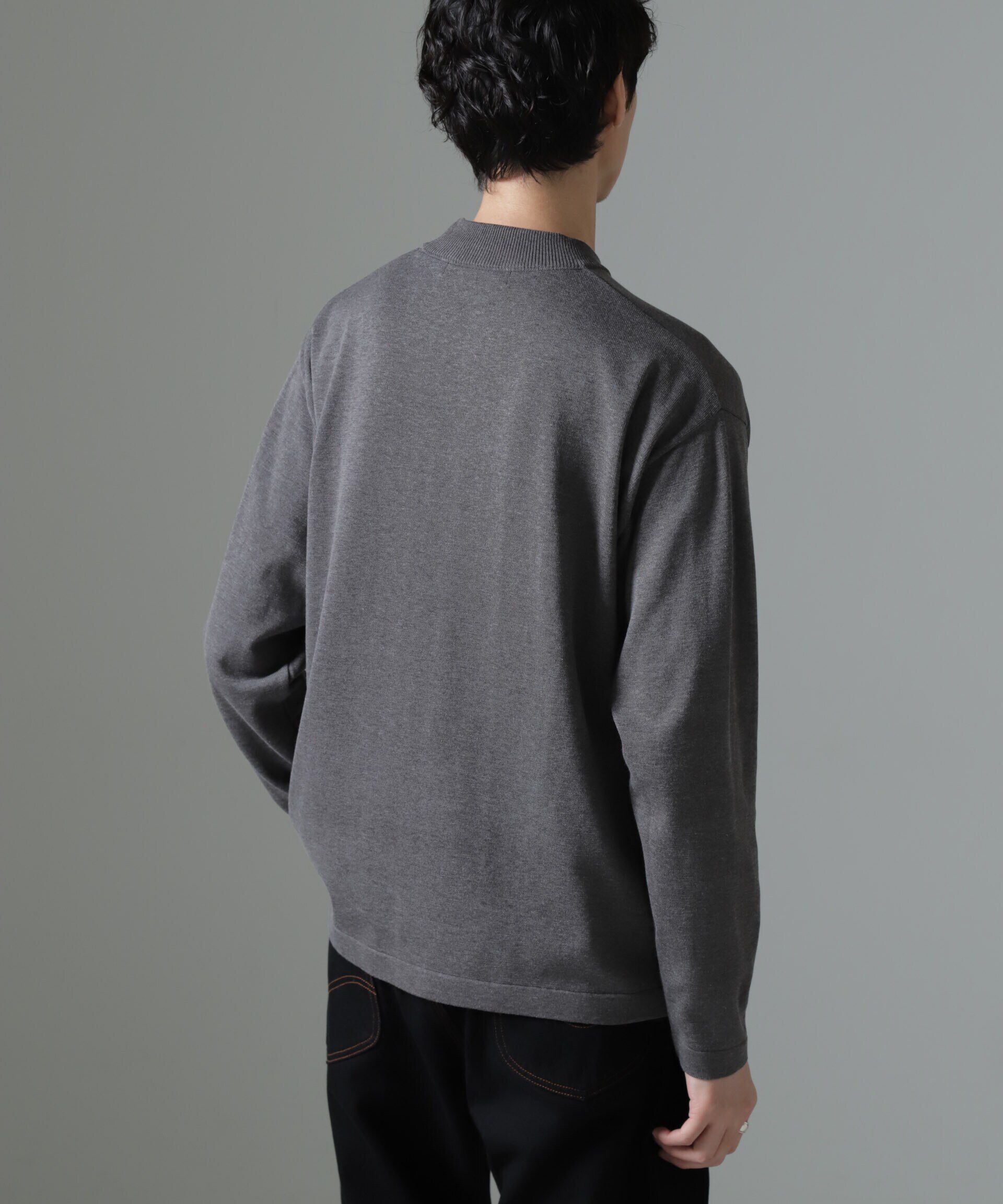 nano･universe「「タフニット」ジャケT 長袖」|ニット・セーター|