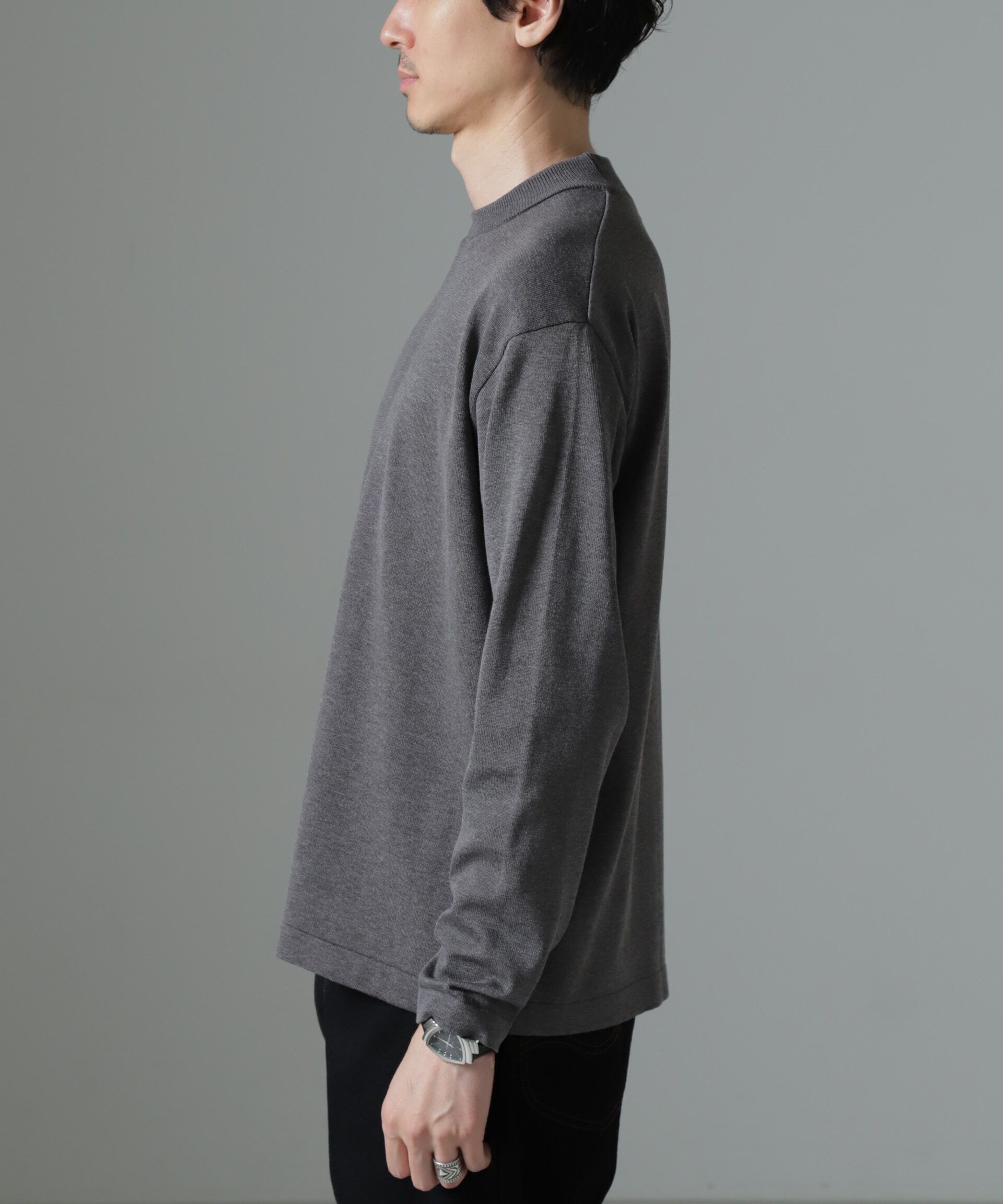 nano･universe「「タフニット」ジャケT 長袖」|ニット・セーター|