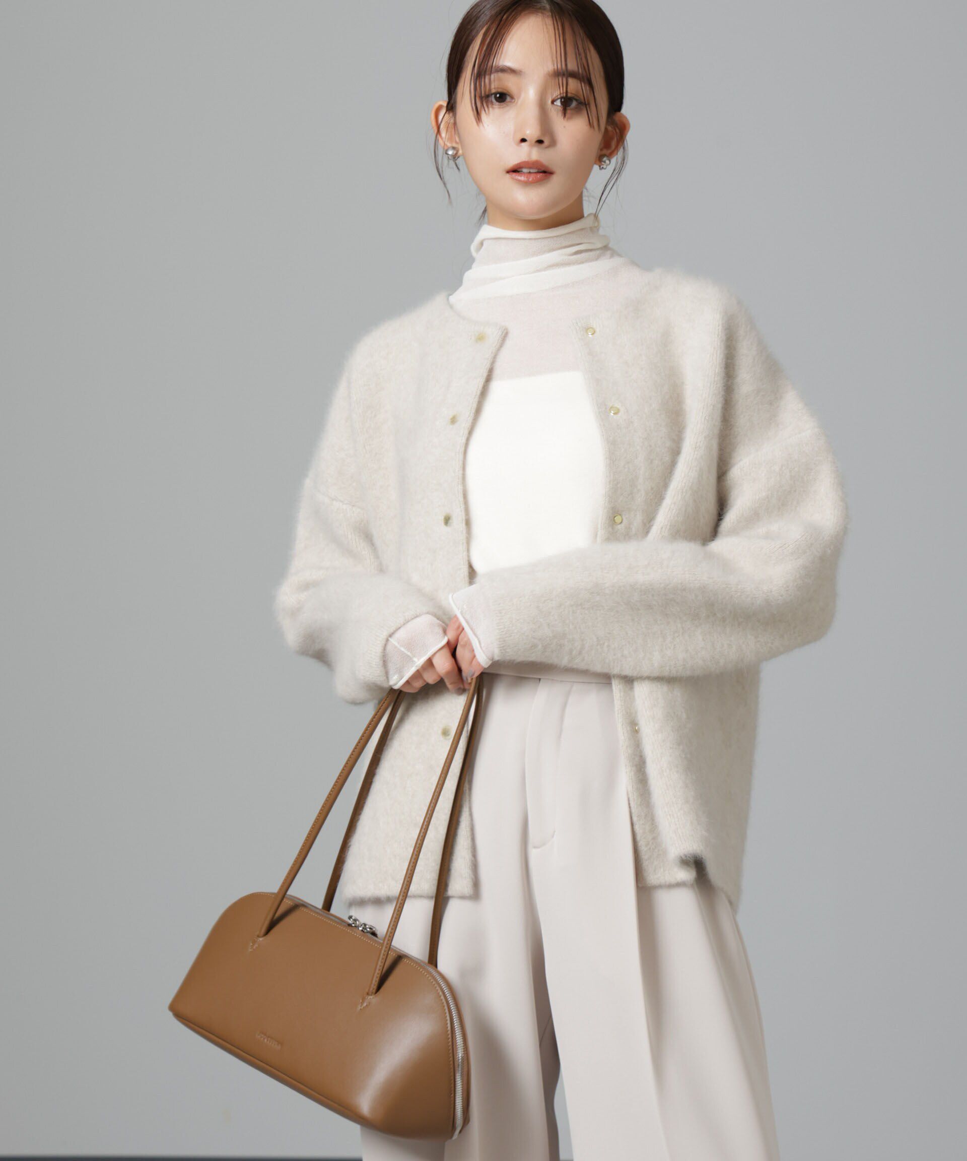 nano･universe「ウォッシャブルフォックスリバーニットジャケット」|ニット・セーター|