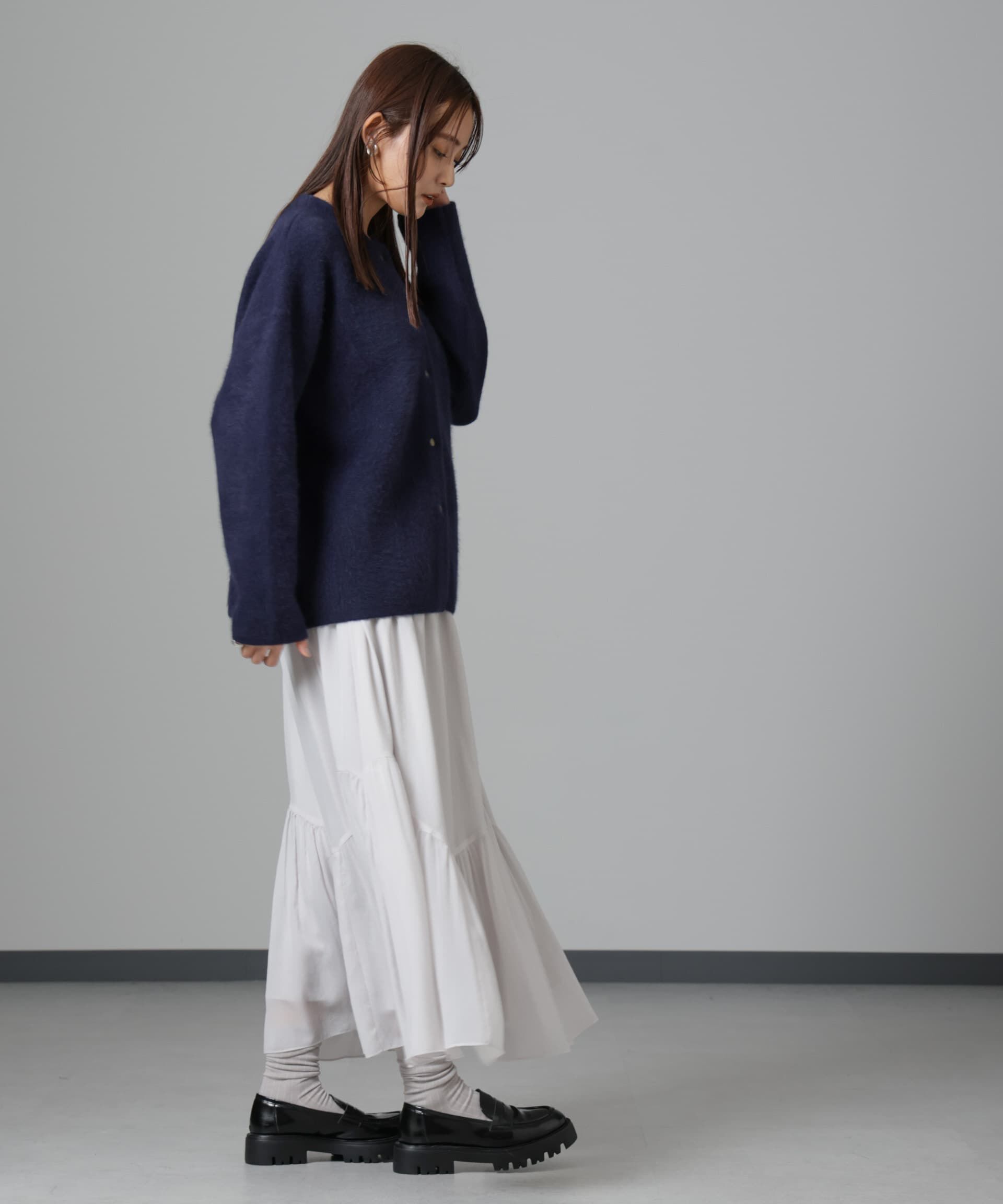 nano･universe「ウォッシャブルフォックスリバーニットジャケット」|ニット・セーター|