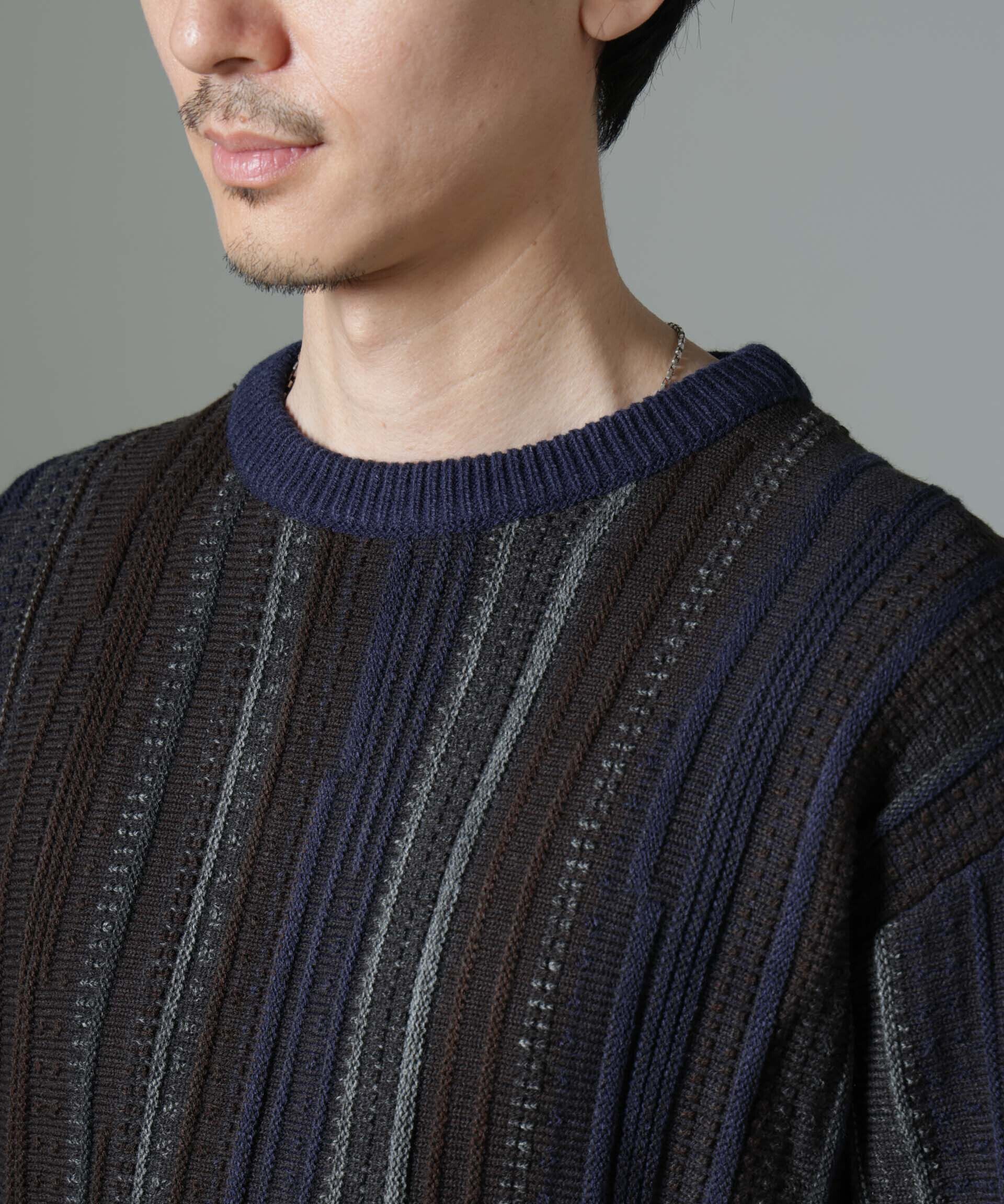 nano･universe「ジャガードヴィンテージライクニット」|ニット・セーター|