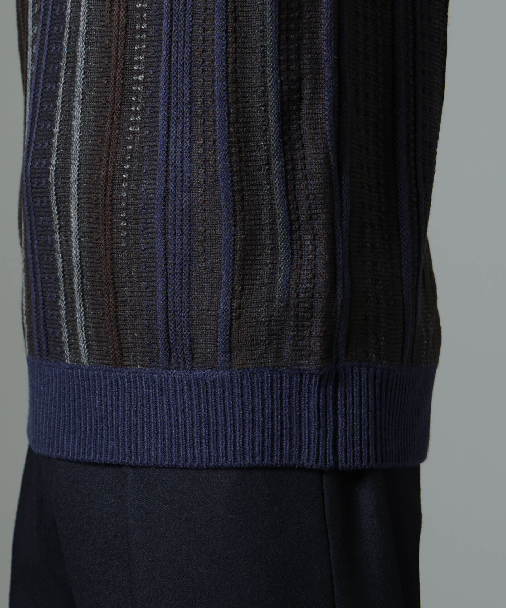 nano･universe「ジャガードヴィンテージライクニット」|ニット・セーター|