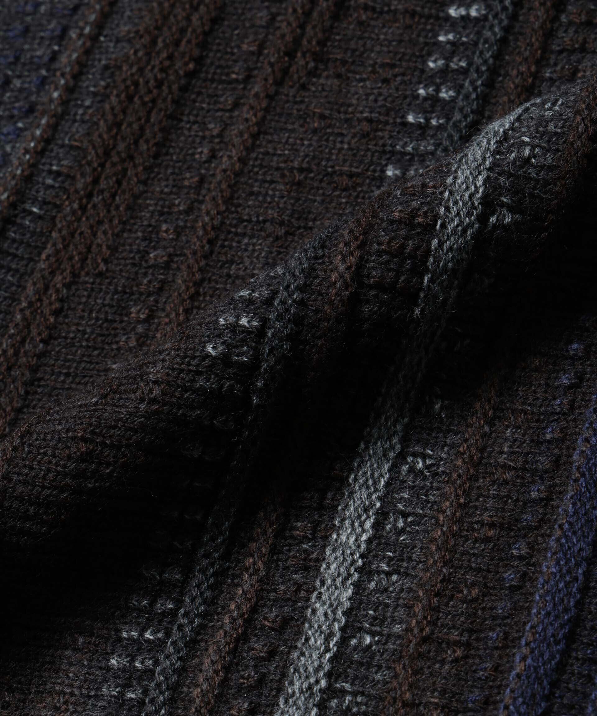 nano･universe「ジャガードヴィンテージライクニット」|ニット・セーター|