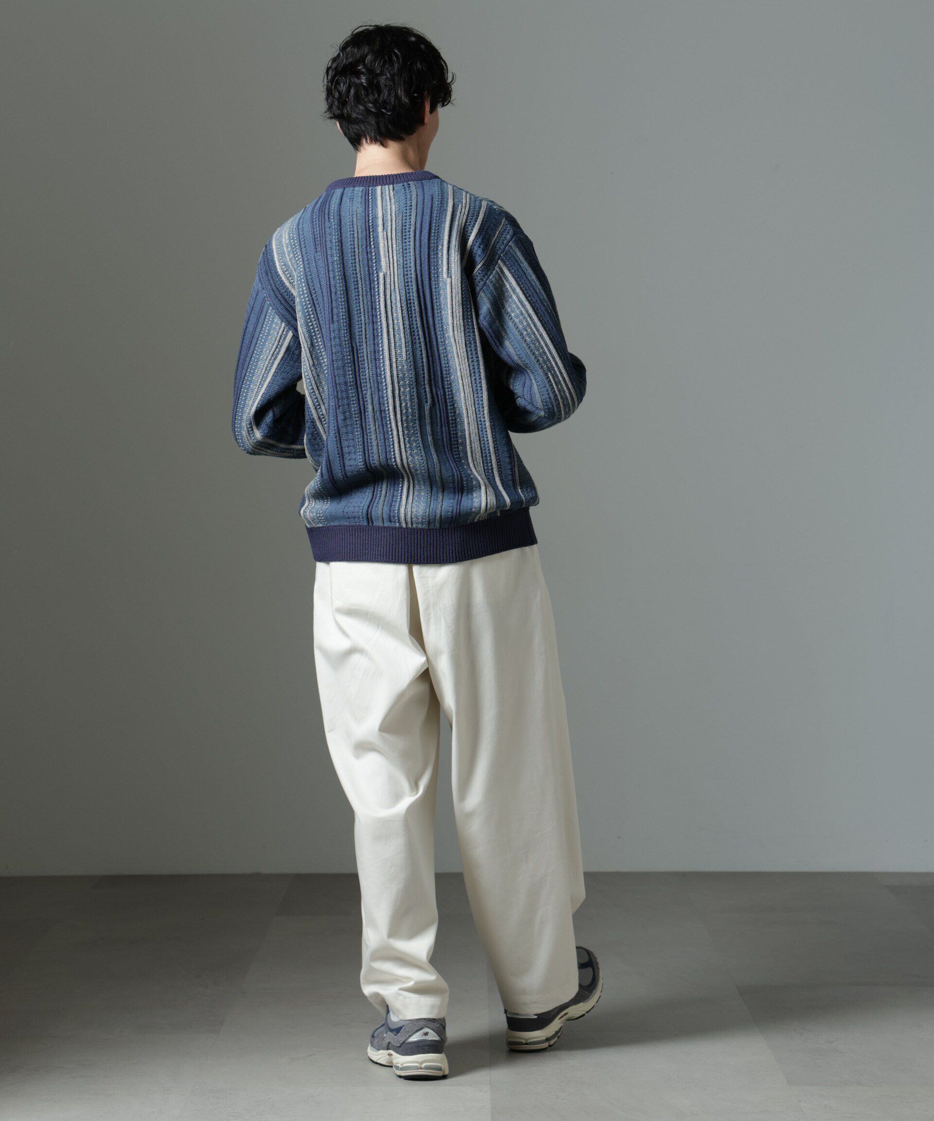 nano･universe「ジャガードヴィンテージライクニット」|ニット・セーター|