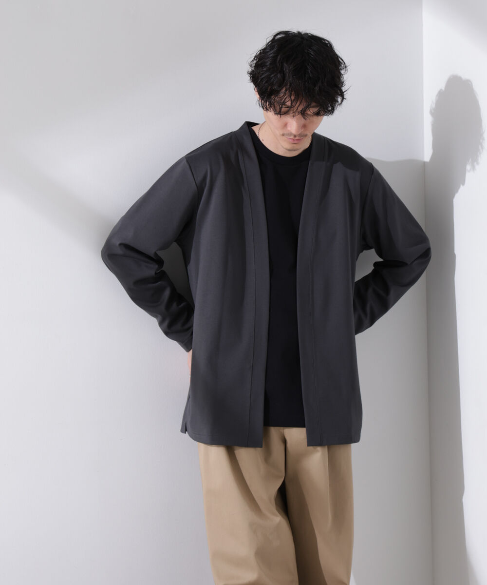 nano･universe「ダブルジャージー着流しカーディガン」|Tシャツ・カットソー|