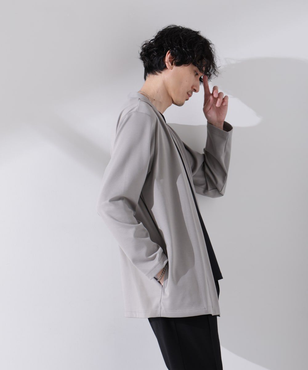 nano･universe「ダブルジャージー着流しカーディガン」|Tシャツ・カットソー|