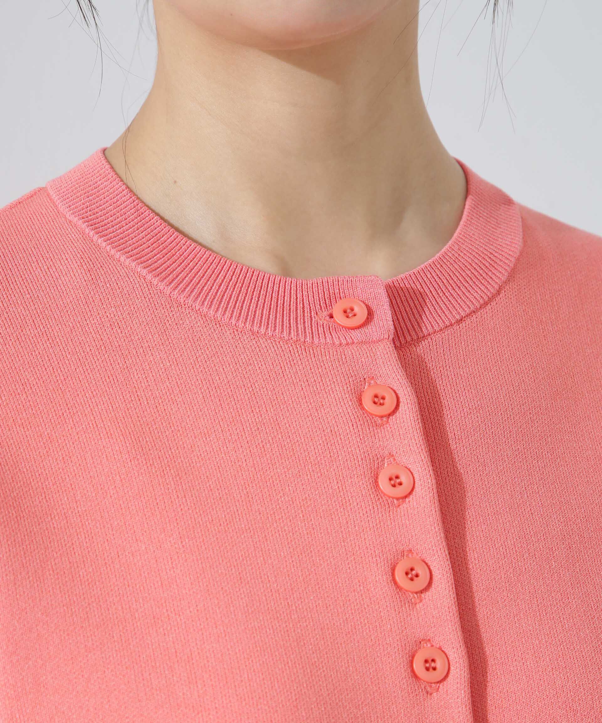 nano･universe「ダブルジャガードクルーネックニットカーディガン」|ニット・セーター|