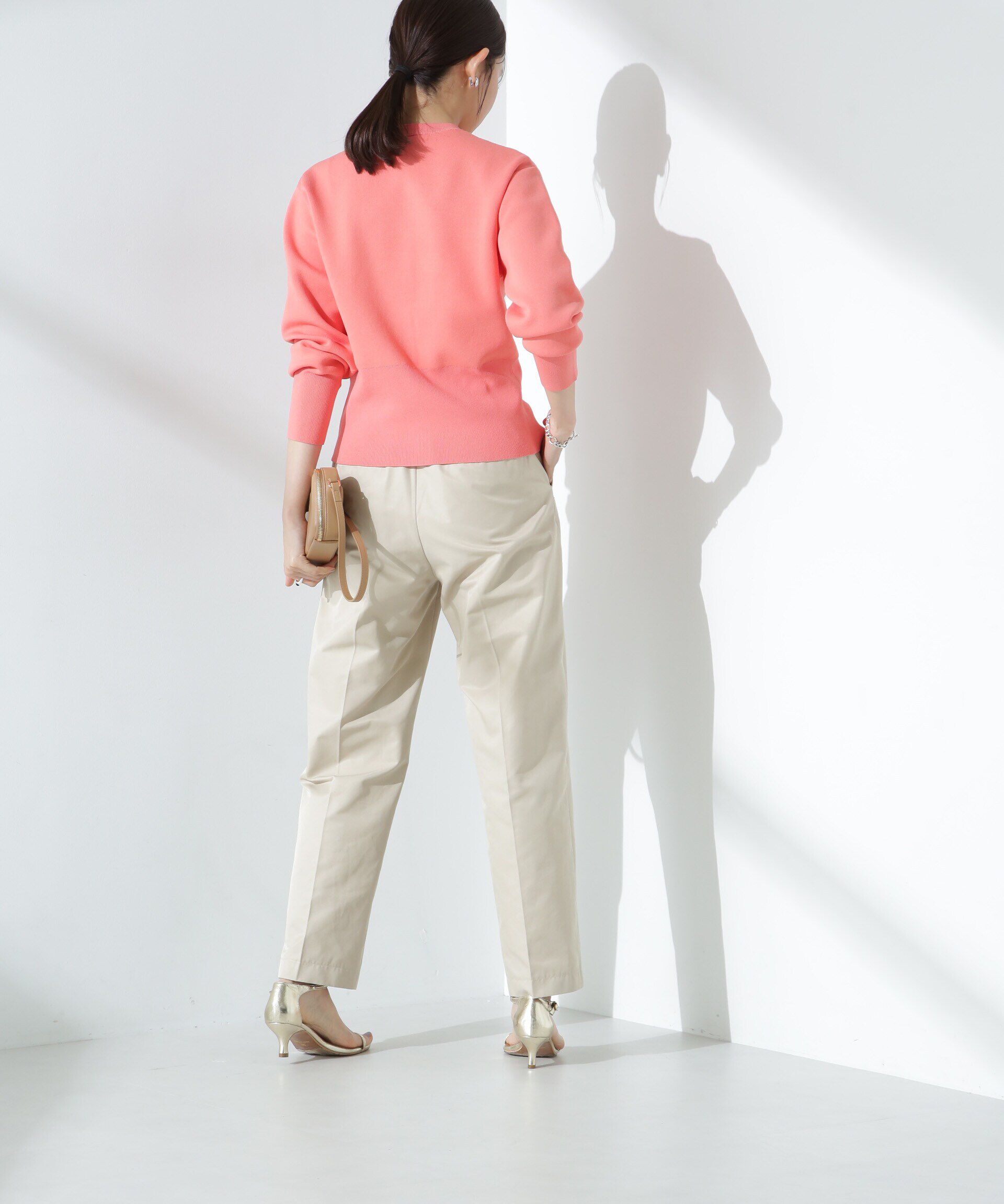 nano･universe「ダブルジャガードクルーネックニットカーディガン」|ニット・セーター|