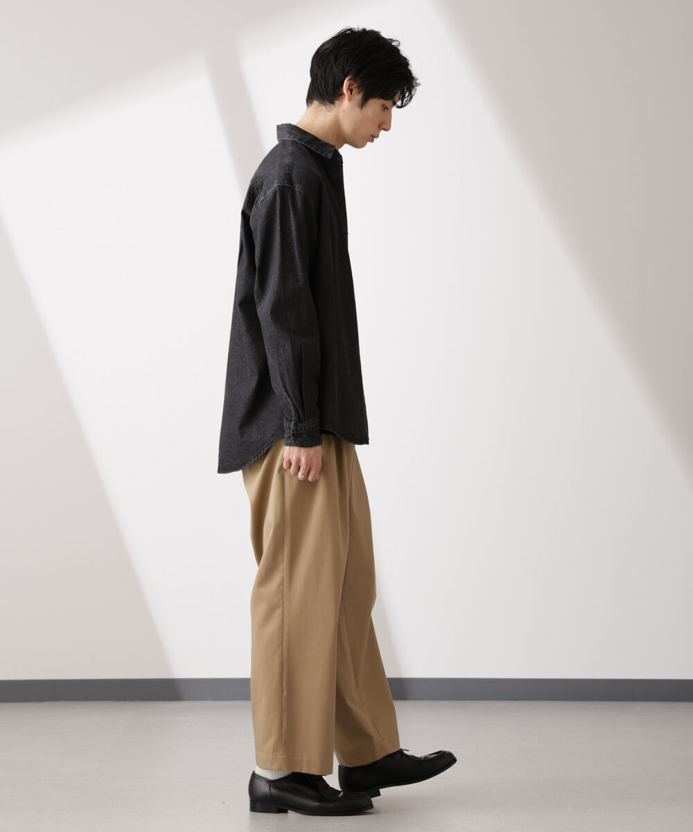 nano･universe「ライトオンスデニムシャツ 長袖」|シャツ・ブラウス|