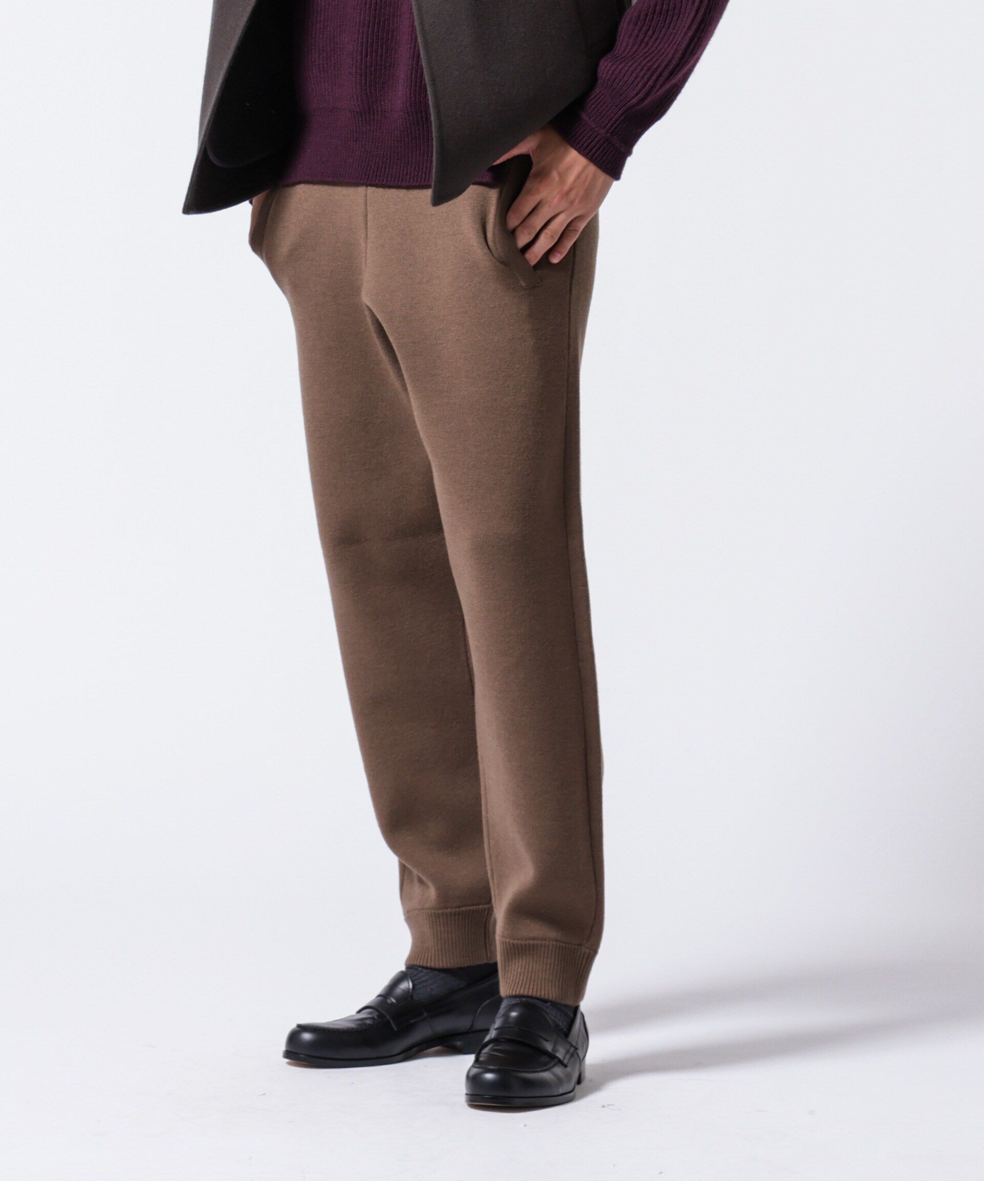 nano･universe「｢ASSEMBLANC｣接結ウールニットパンツ」|ニット・セーター|