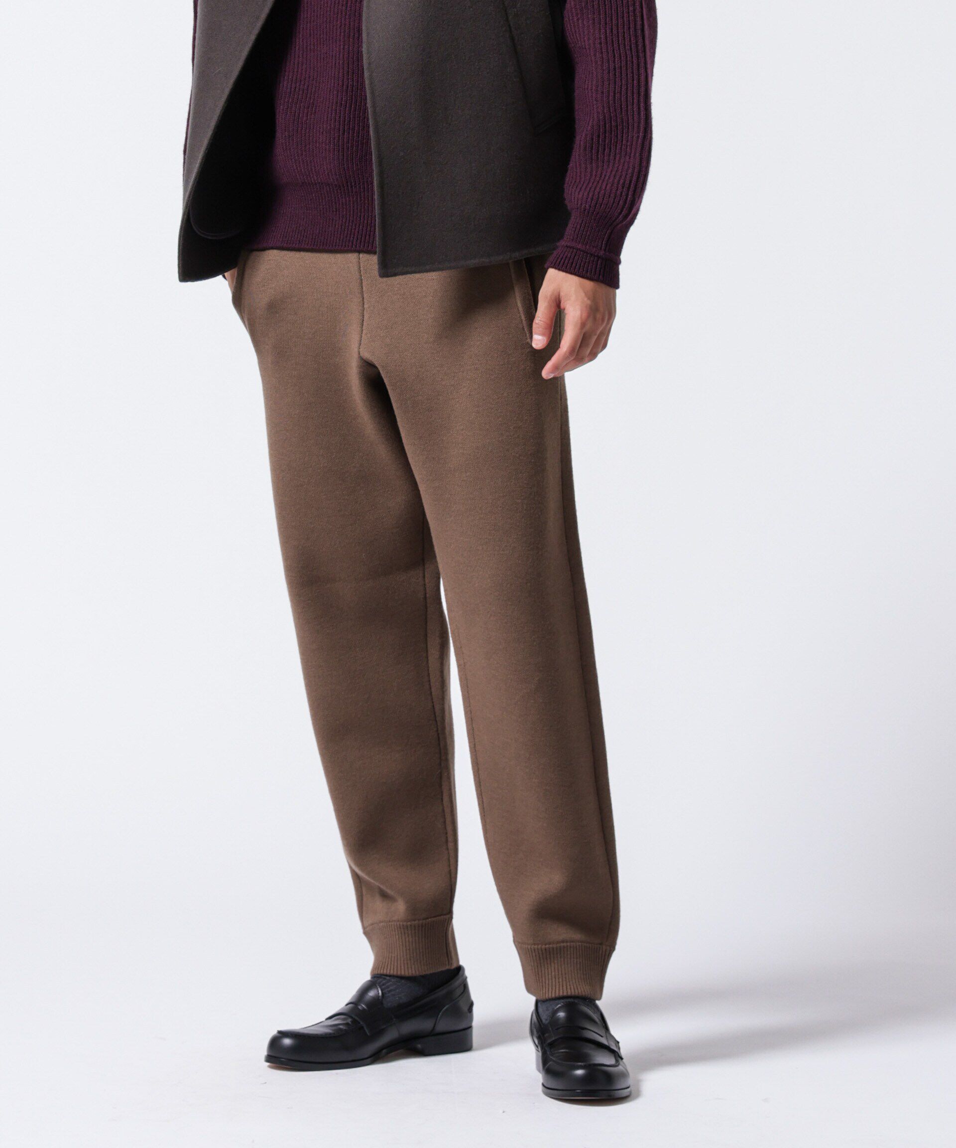 nano･universe「｢ASSEMBLANC｣接結ウールニットパンツ」|ニット・セーター|