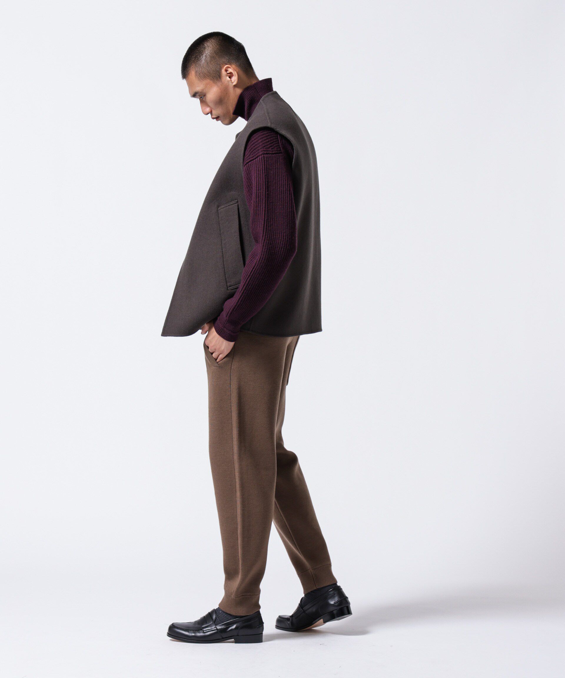 nano･universe「｢ASSEMBLANC｣接結ウールニットパンツ」|ニット・セーター|