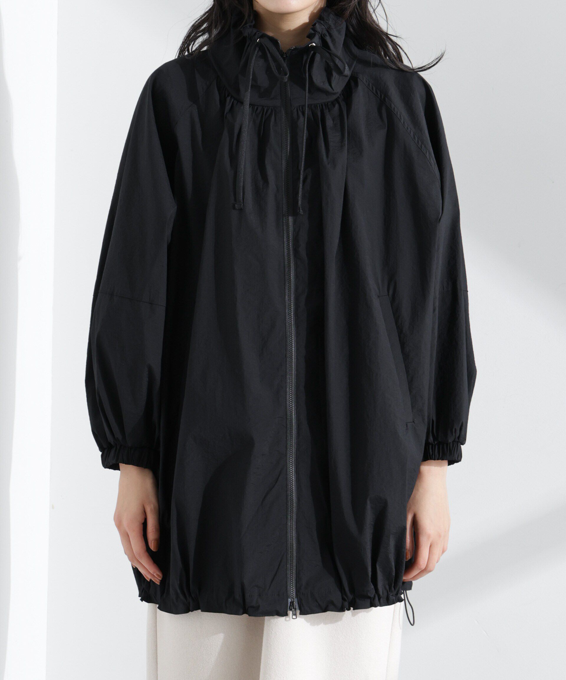 nano･universe「ナイロンワッシャーオーバーサイズライトブルゾン」|ブルゾン・スタジャン|