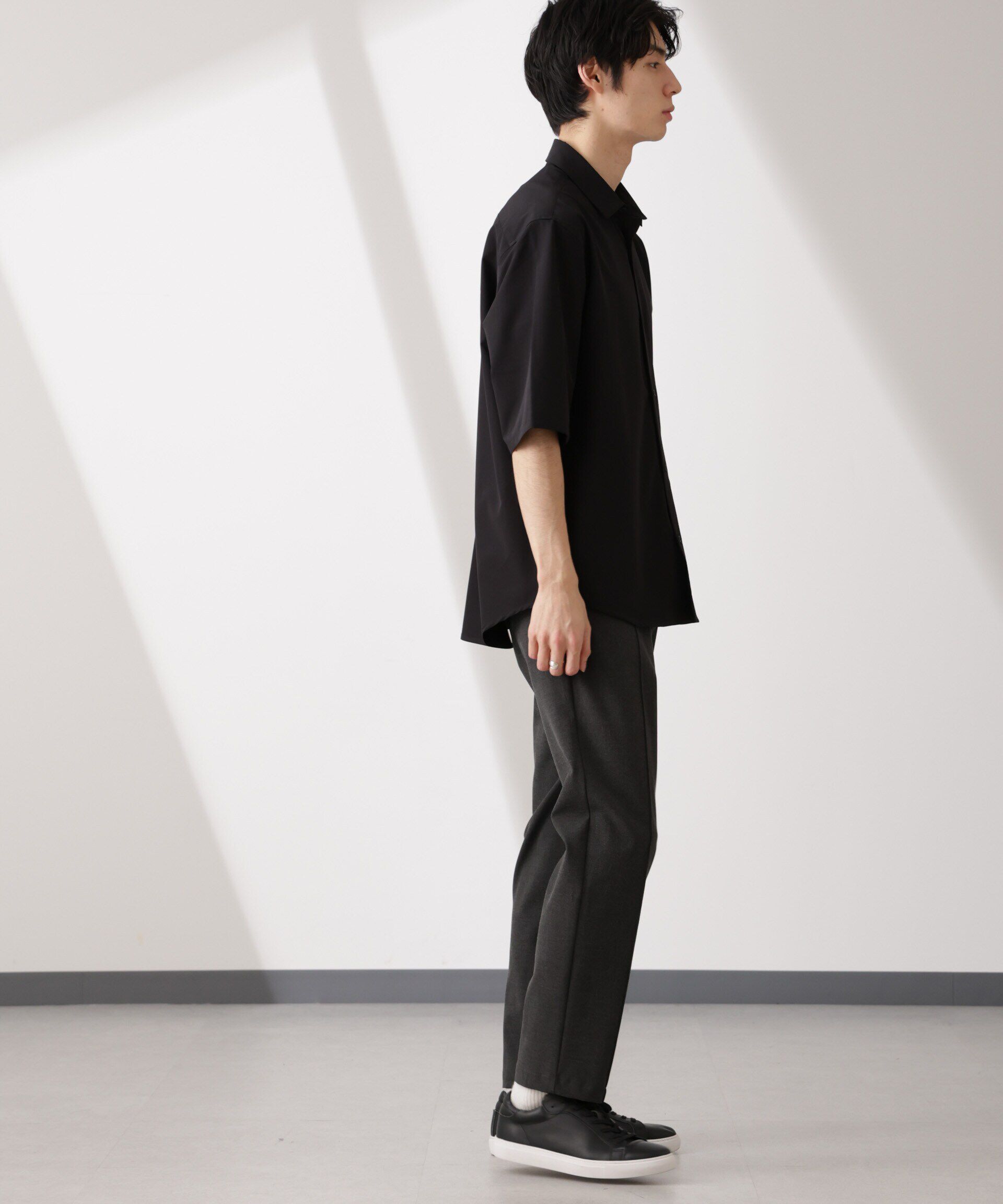 nano･universe「ライトウェイトストレッチ シャツ半袖」|シャツ・ブラウス|