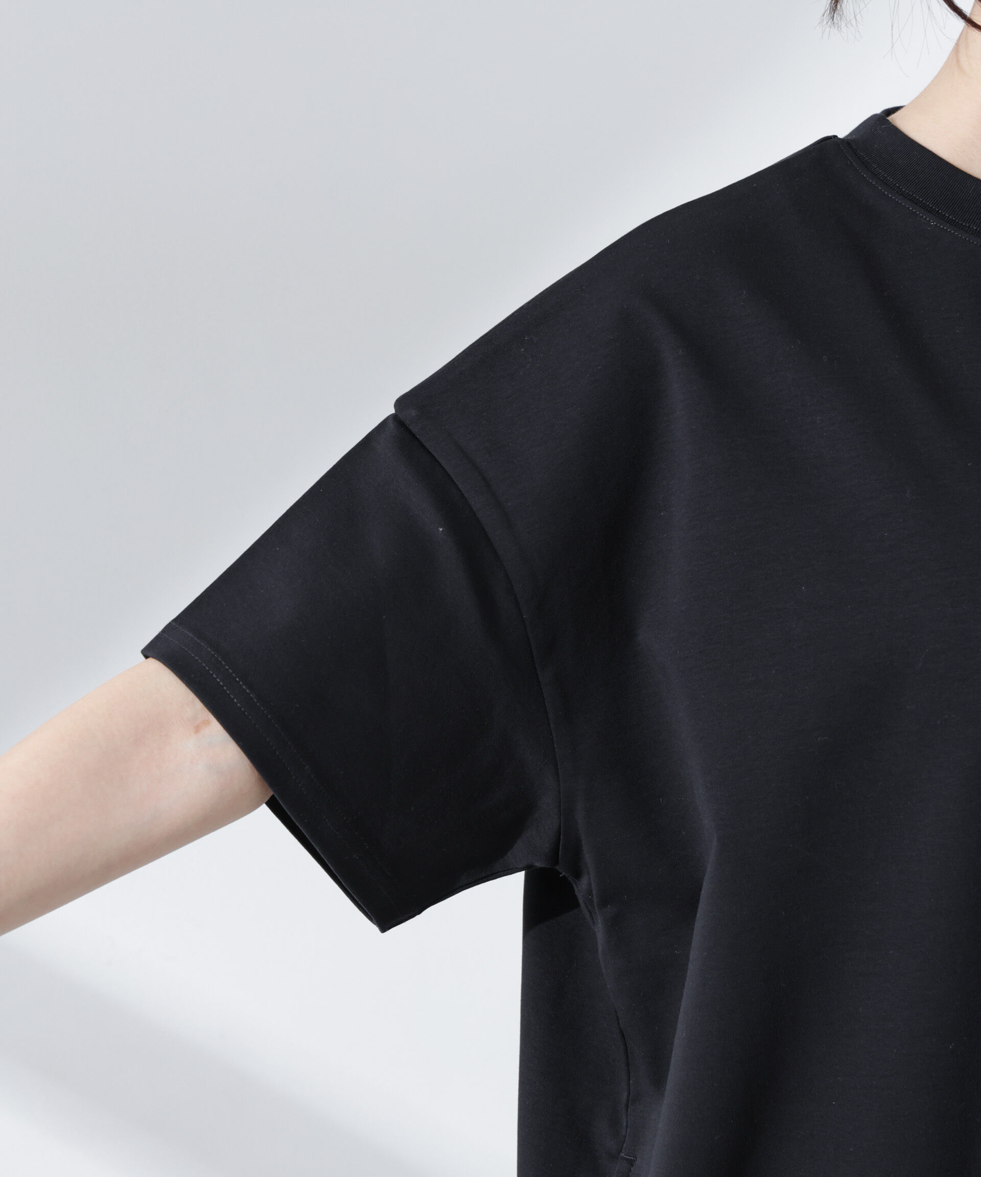 nano･universe「Anti Smellスムースシルケットワイドワンピース」|ワンピース|