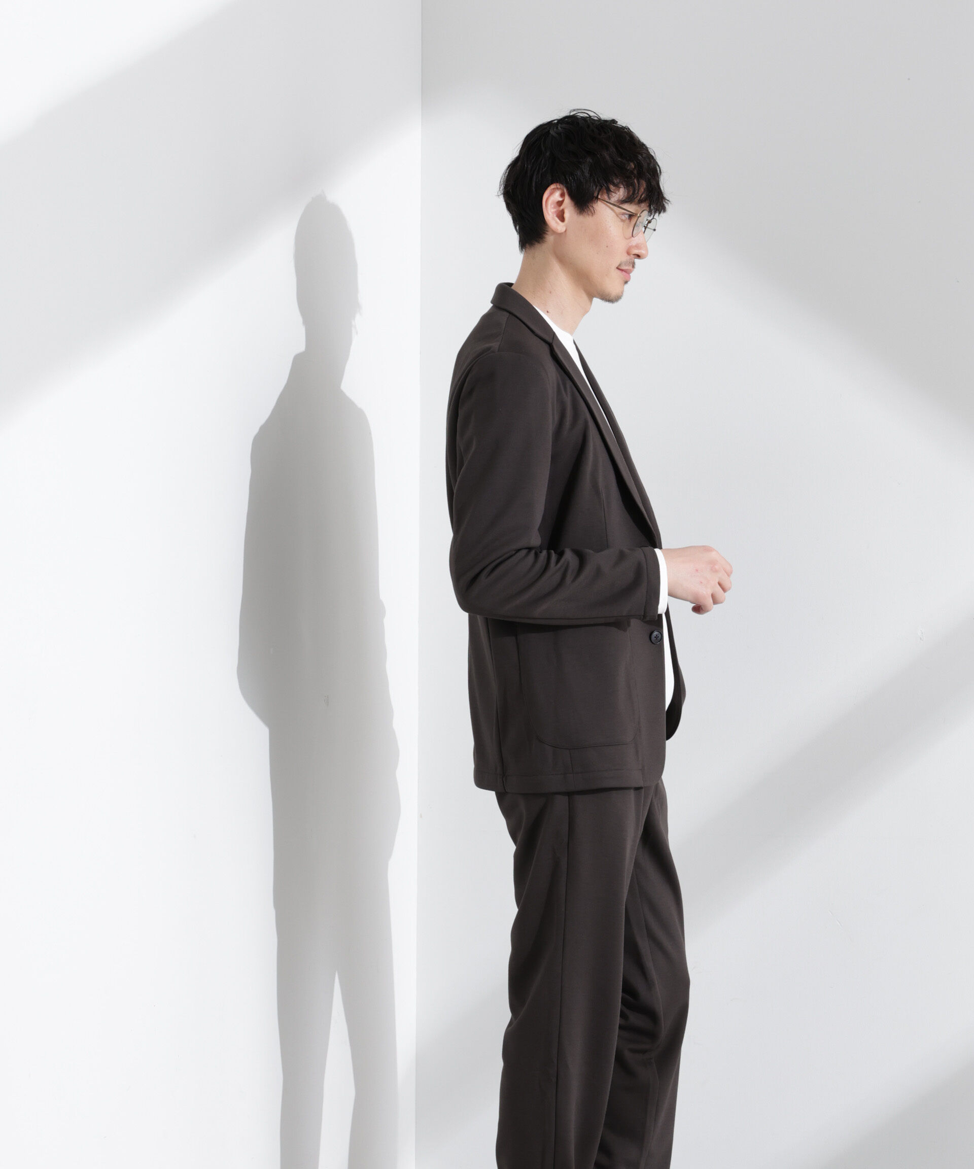 nano･universe「ポリエステルダンボール セットアップ」|スーツ|