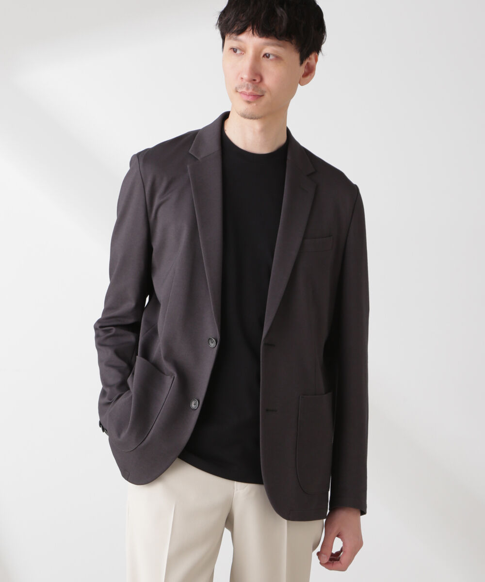 nano･universe「「N JACKET PREMIUM」IN DRY カノコストレッチジャケット(セットアップ可)」|スーツ|チャコール3