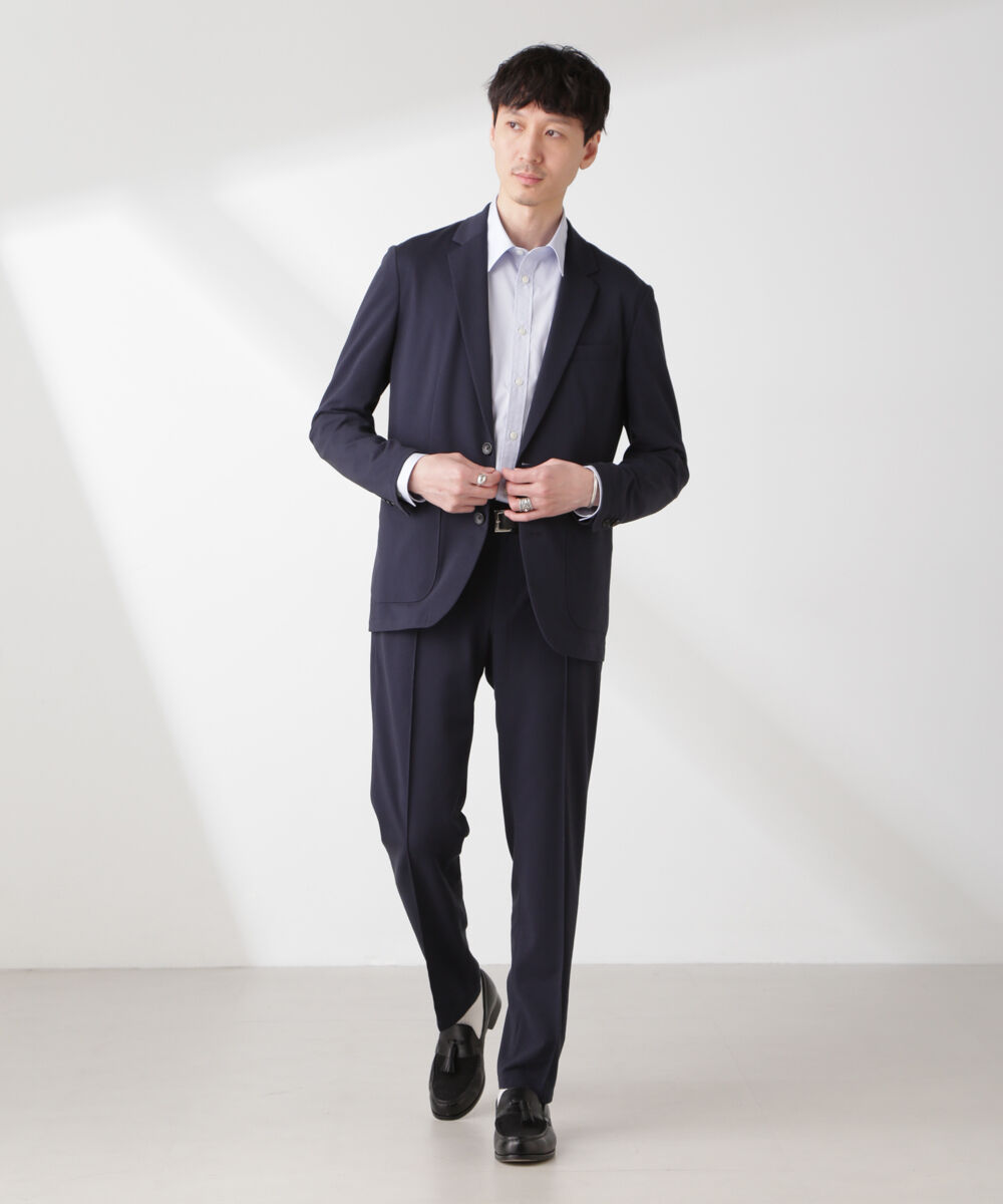 nano･universe「「N JACKET PREMIUM」IN DRY カノコストレッチジャケット(セットアップ可)」|スーツ|