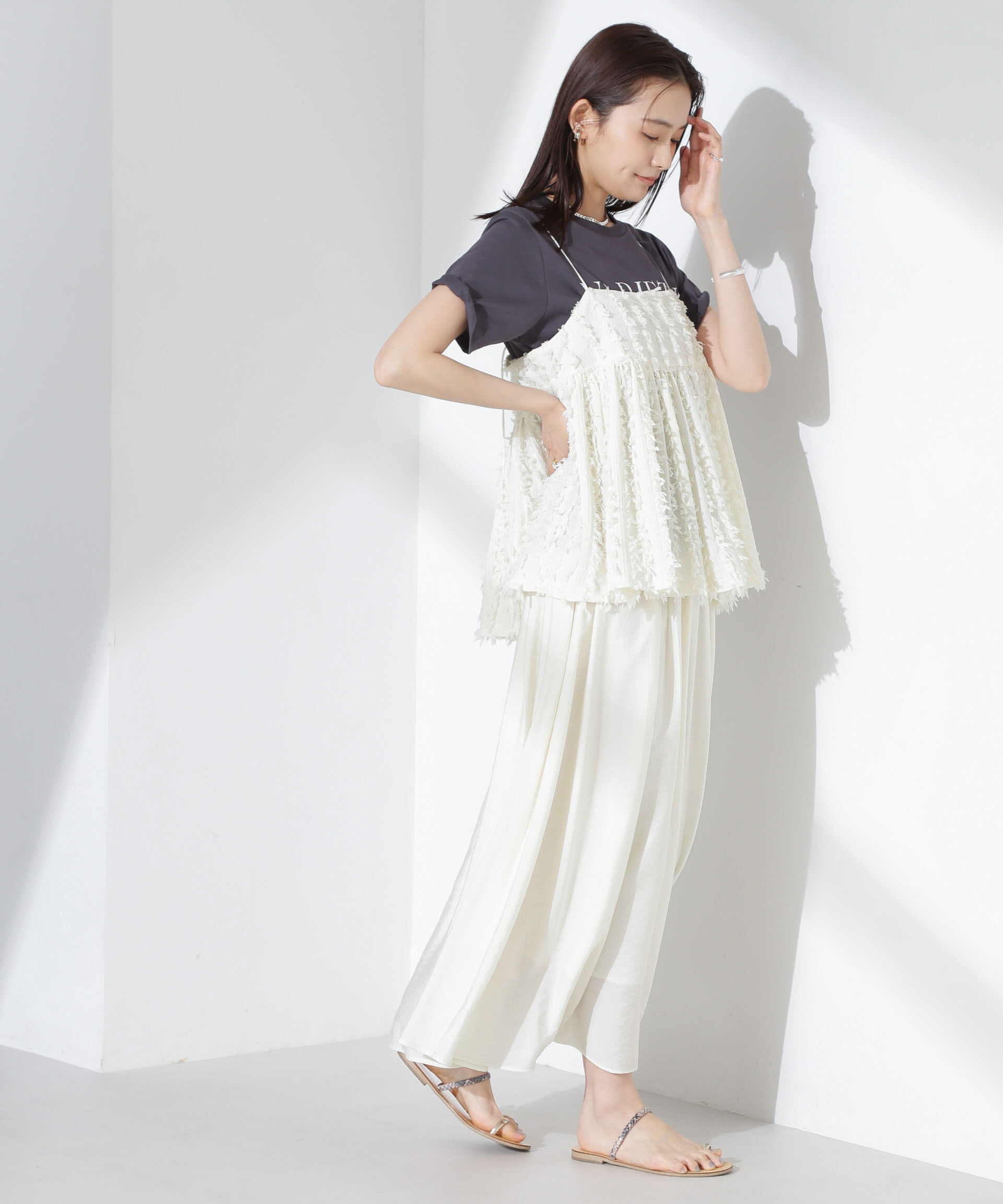 nano･universe「シアーボリュームスカート」|スカート|