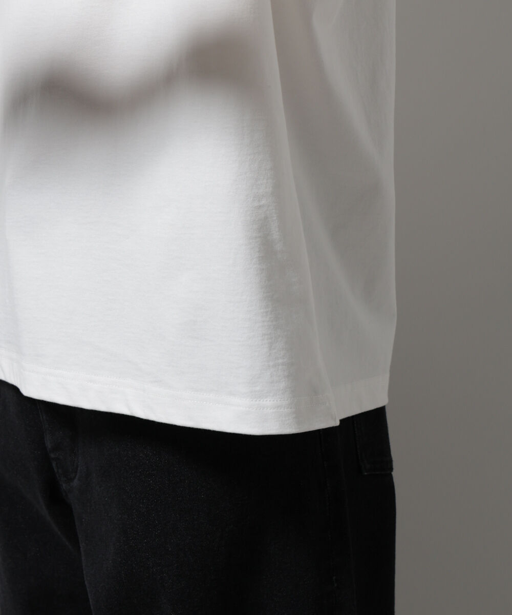 nano･universe「「MOFFISIE」オリジナル刺繍プリント Tシャツ 半袖」|Tシャツ・カットソー|