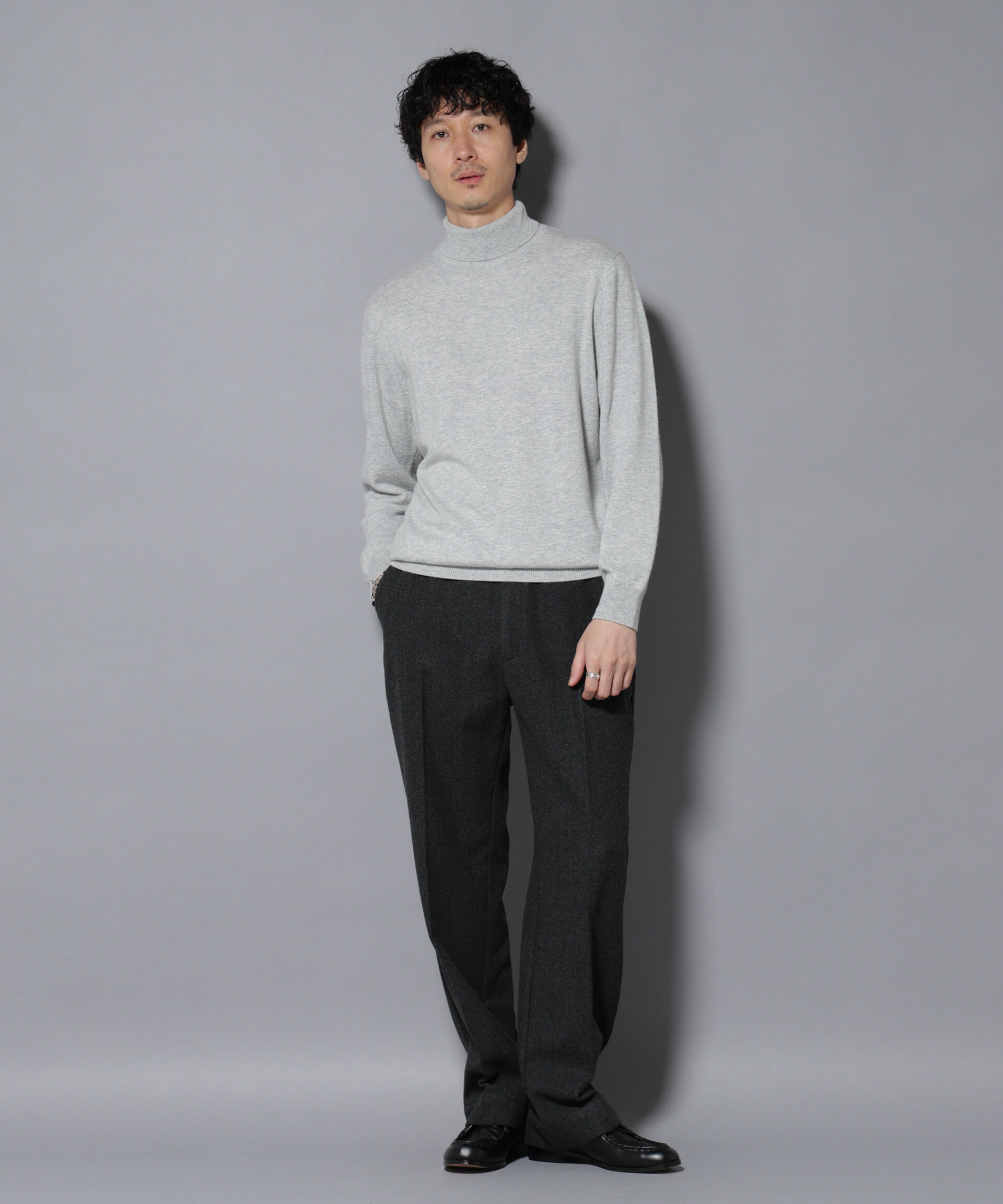 nano･universe「カシミヤミックスタートルネックニット」|ニット・セーター|