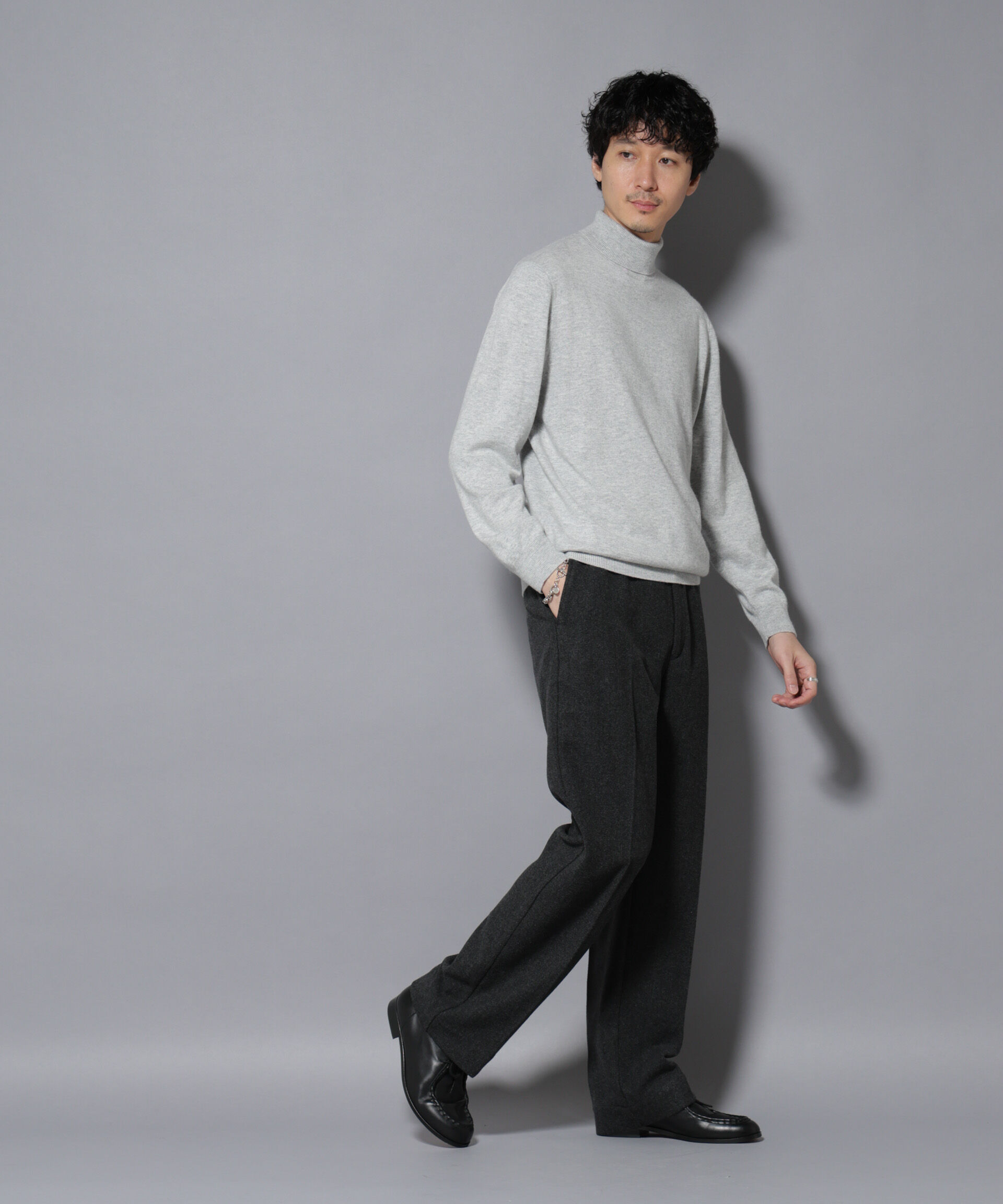 nano･universe「カシミヤミックスタートルネックニット」|ニット・セーター|