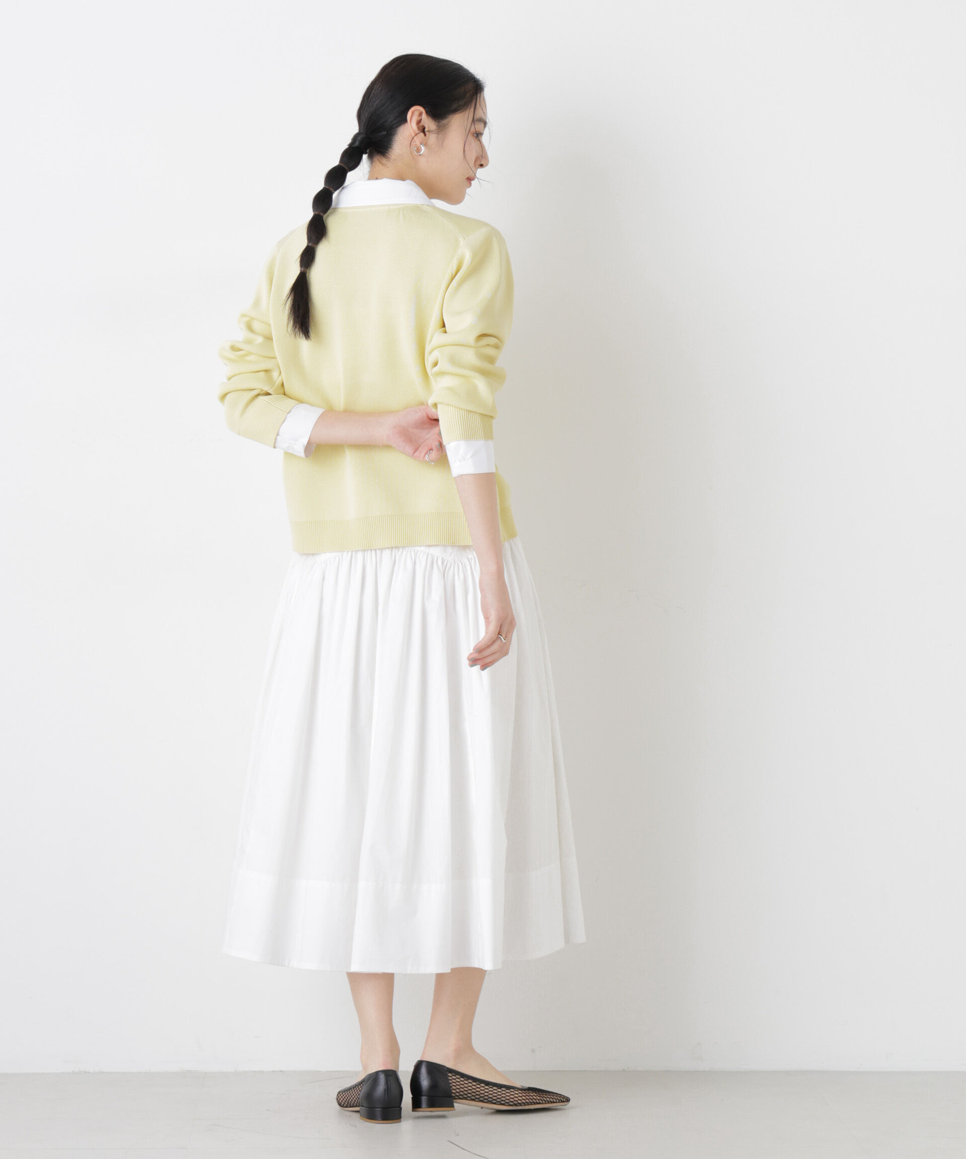 nano･universe「シャツドッキングニットカーディガン」|ニット・セーター|