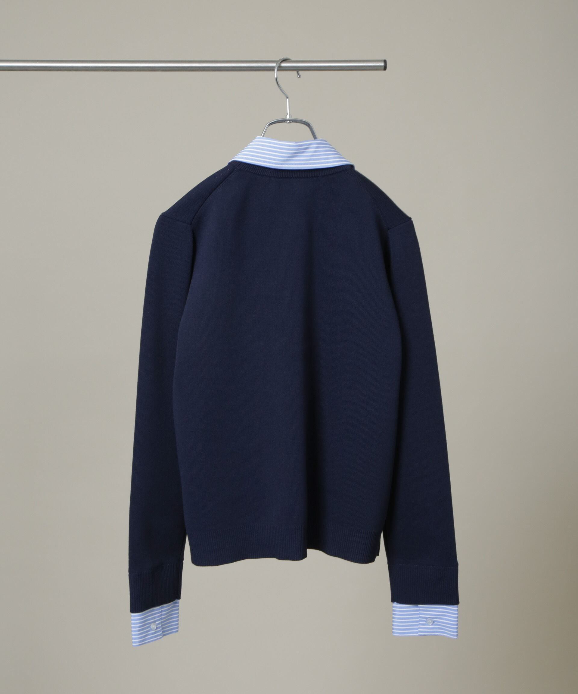 nano･universe「シャツドッキングニットカーディガン」|ニット・セーター|