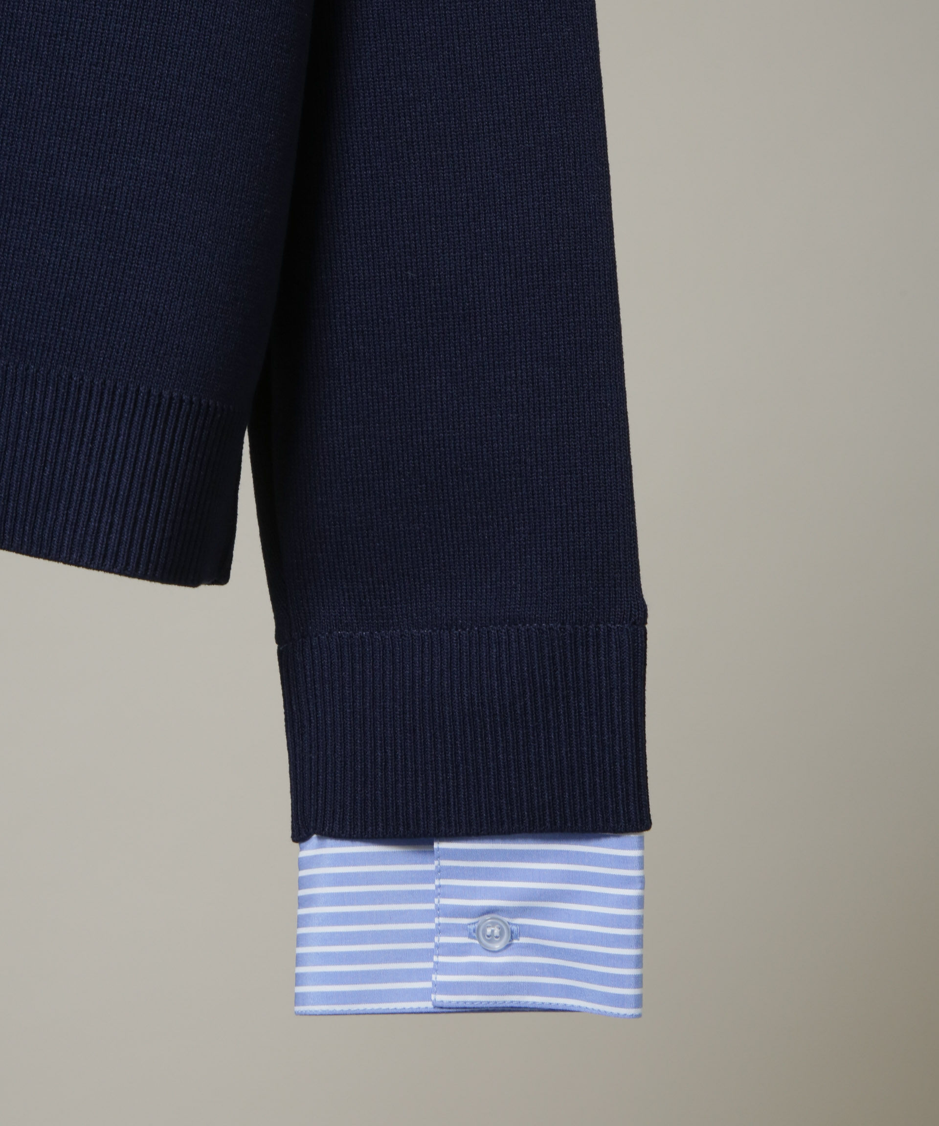 nano･universe「シャツドッキングニットカーディガン」|ニット・セーター|