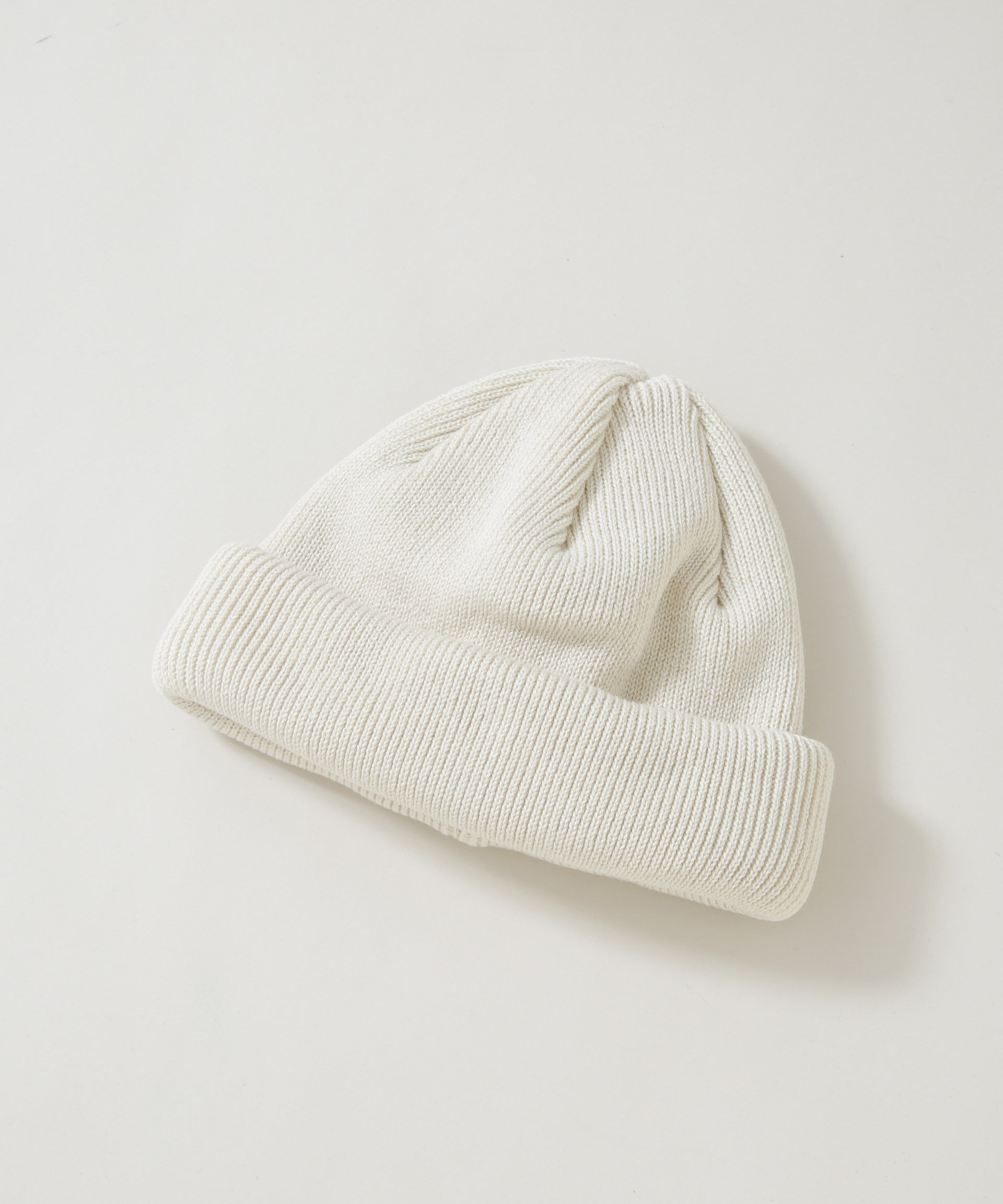  「RACAL/Roll Knit Cap」|ニット帽|アイボリー7