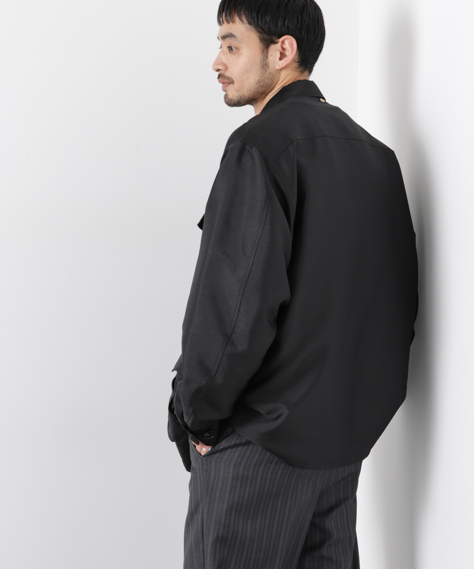 nano･universe「｢ASSEMBLANC｣ ソラーロ ファティーグジャケット」|ブルゾン・スタジャン|