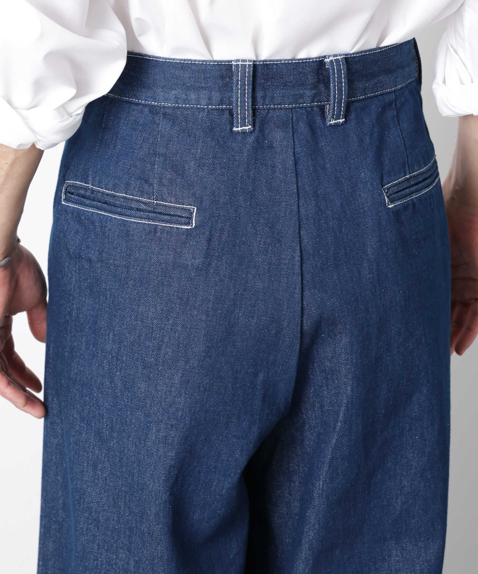 nano･universe「｢OtoNANO｣大人のワイドデニムパンツ」|チノ|