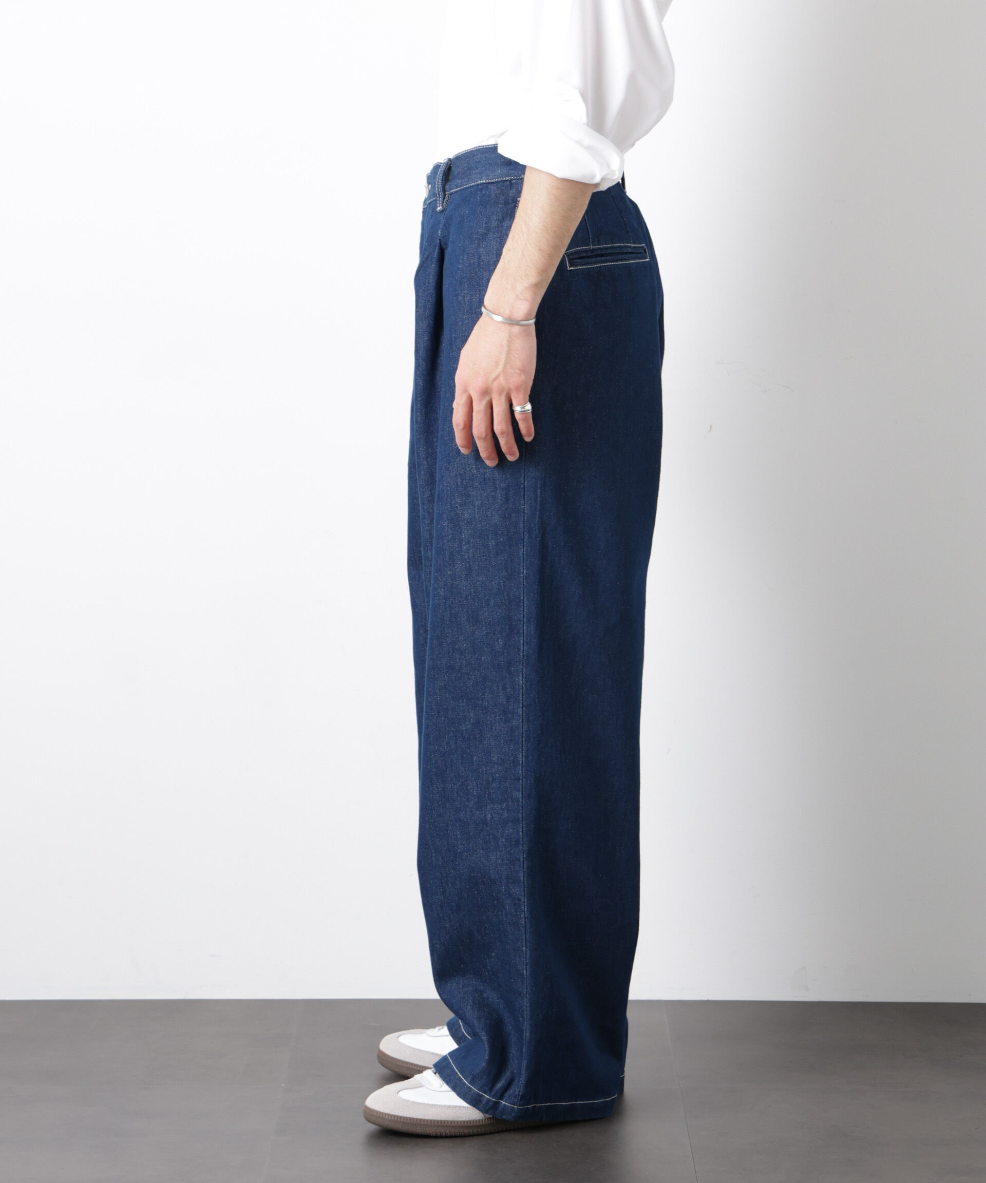 nano･universe「｢OtoNANO｣大人のワイドデニムパンツ」|チノ|
