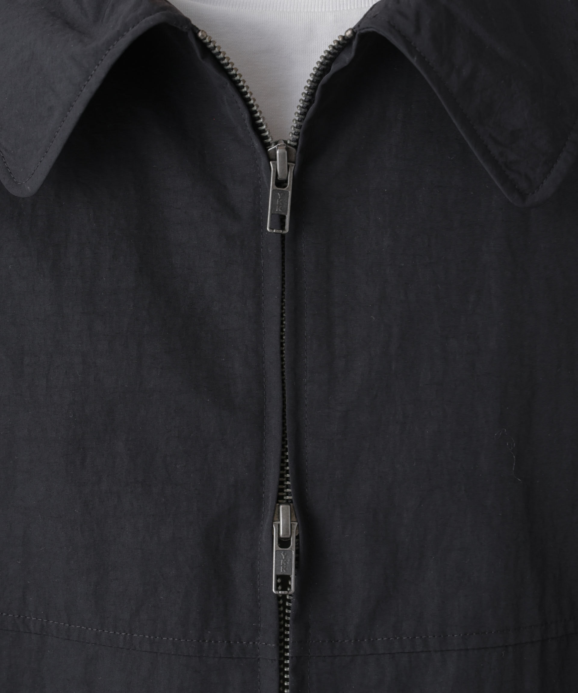 nano･universe「撥水＆花粉ガード コクーンシルエットジップブルゾン」|ブルゾン・スタジャン|