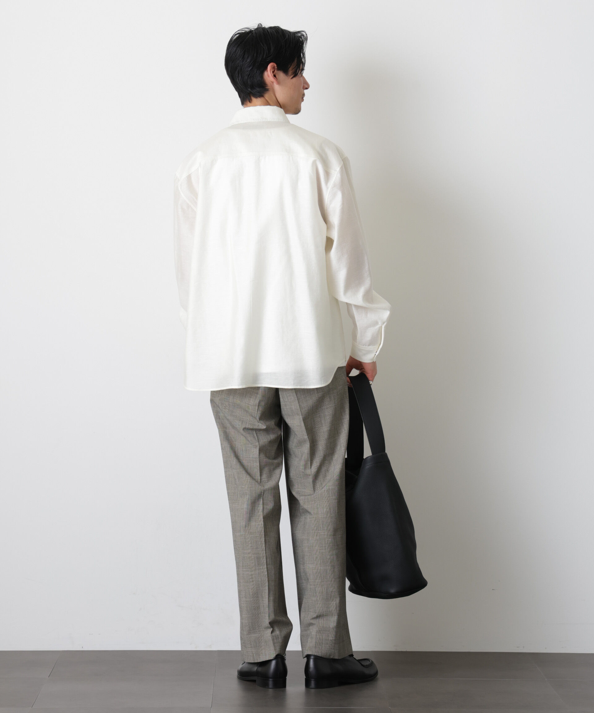 nano･universe「エンブロイダリーシルキーシャツ」|シャツ・ブラウス|