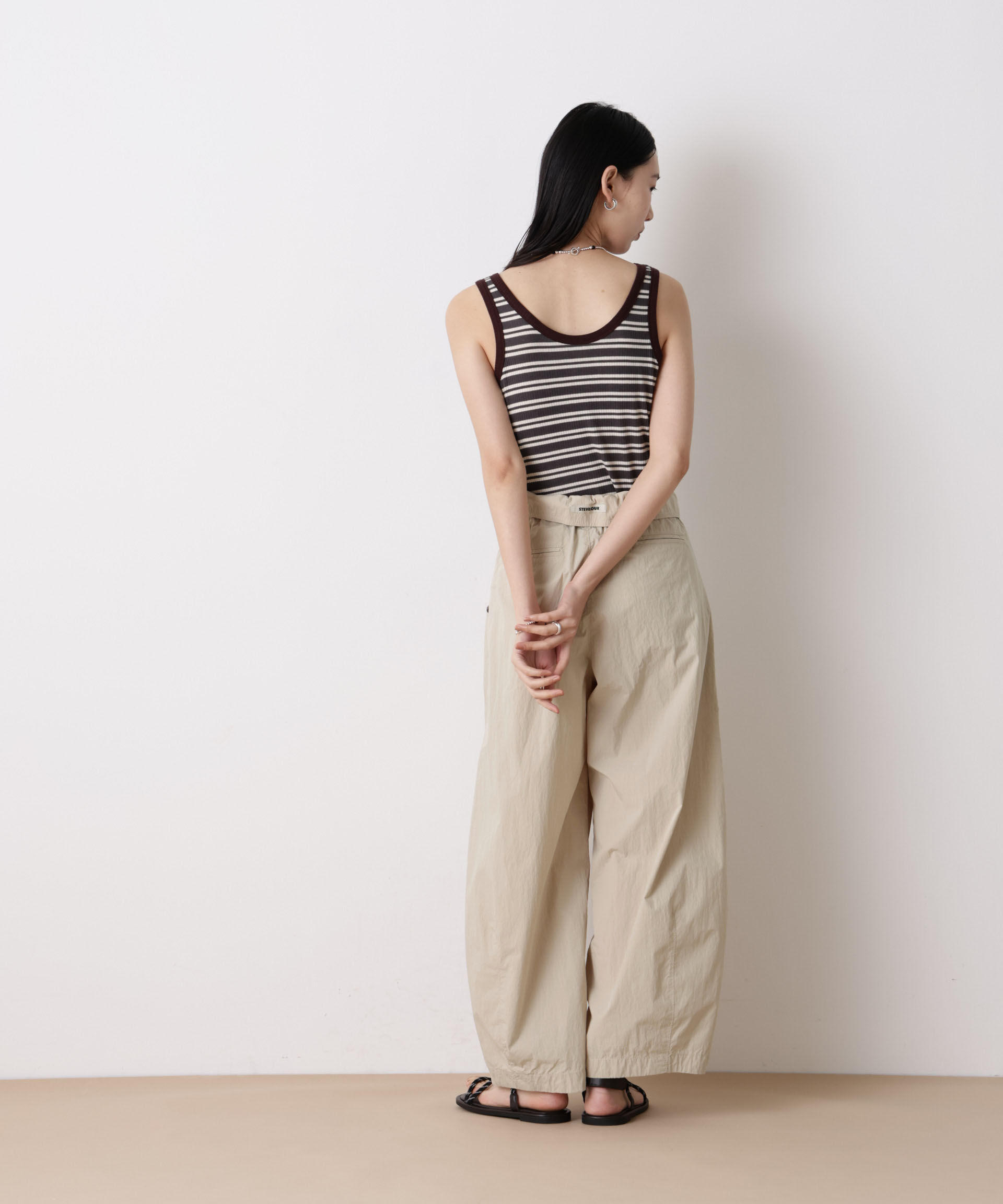 nano･universe「「STEVELOUR」コットンナイロンバルーンパンツ(セットアップ可)」|チノ|