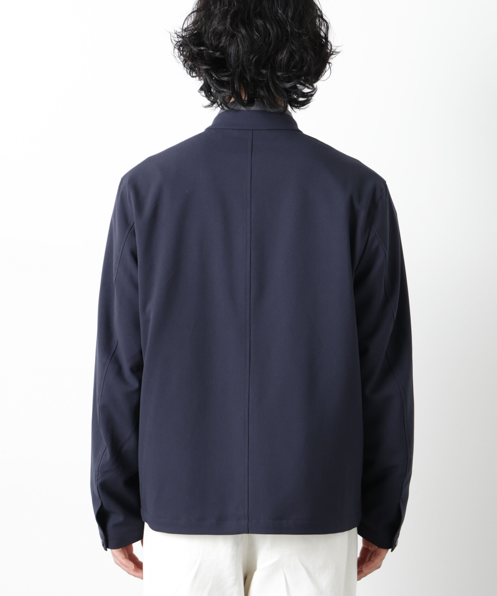 nano･universe「TR シングルライダースブルゾン」|ブルゾン・スタジャン|