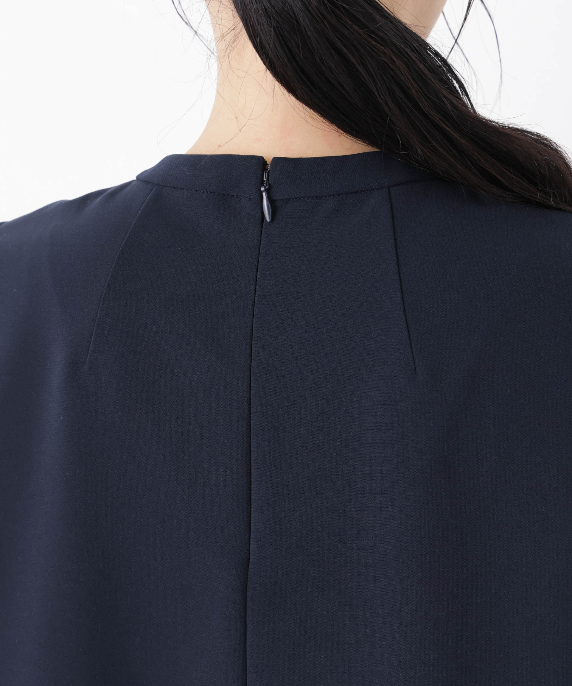 nano･universe「DressT/スタンドカラーノースリーブブラウス」|シャツ・ブラウス|