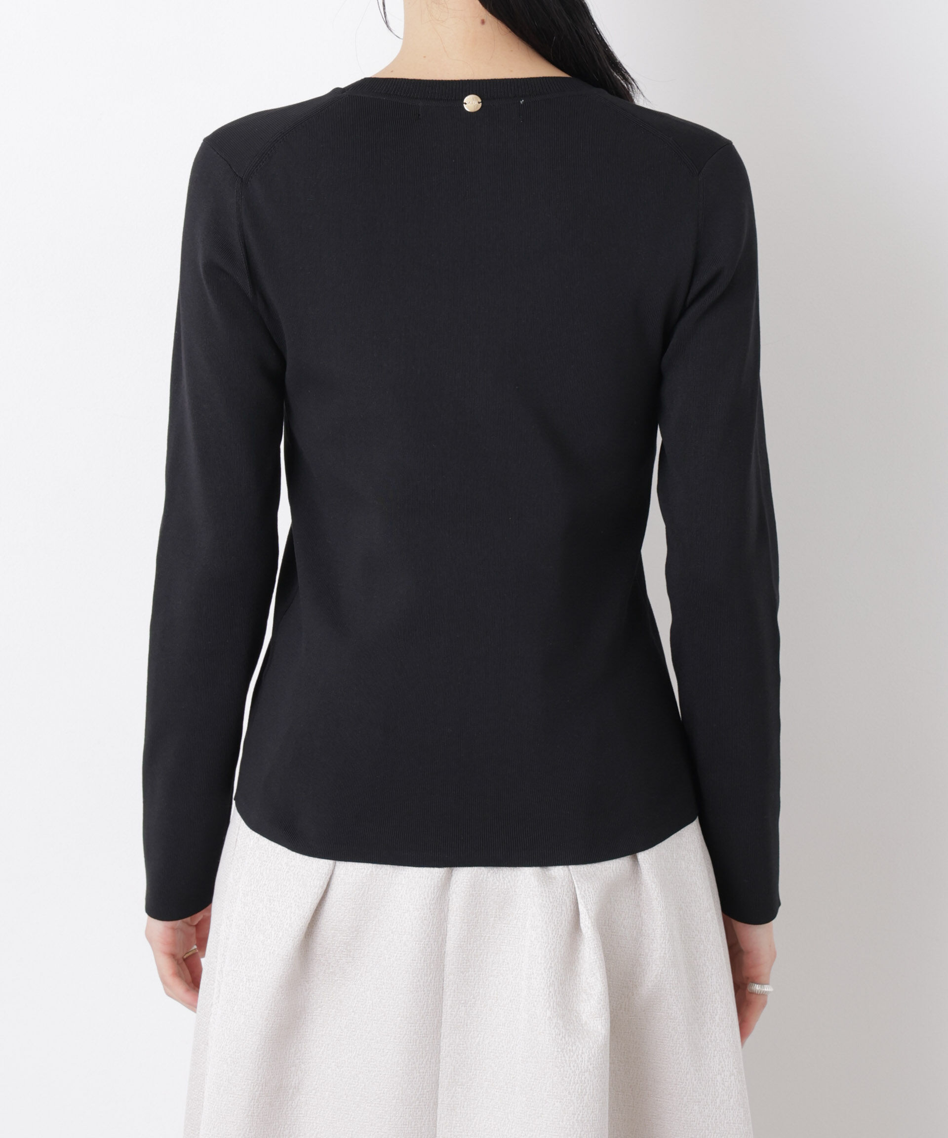 nano･universe「7function Uネック総針ニット」|ニット・セーター|