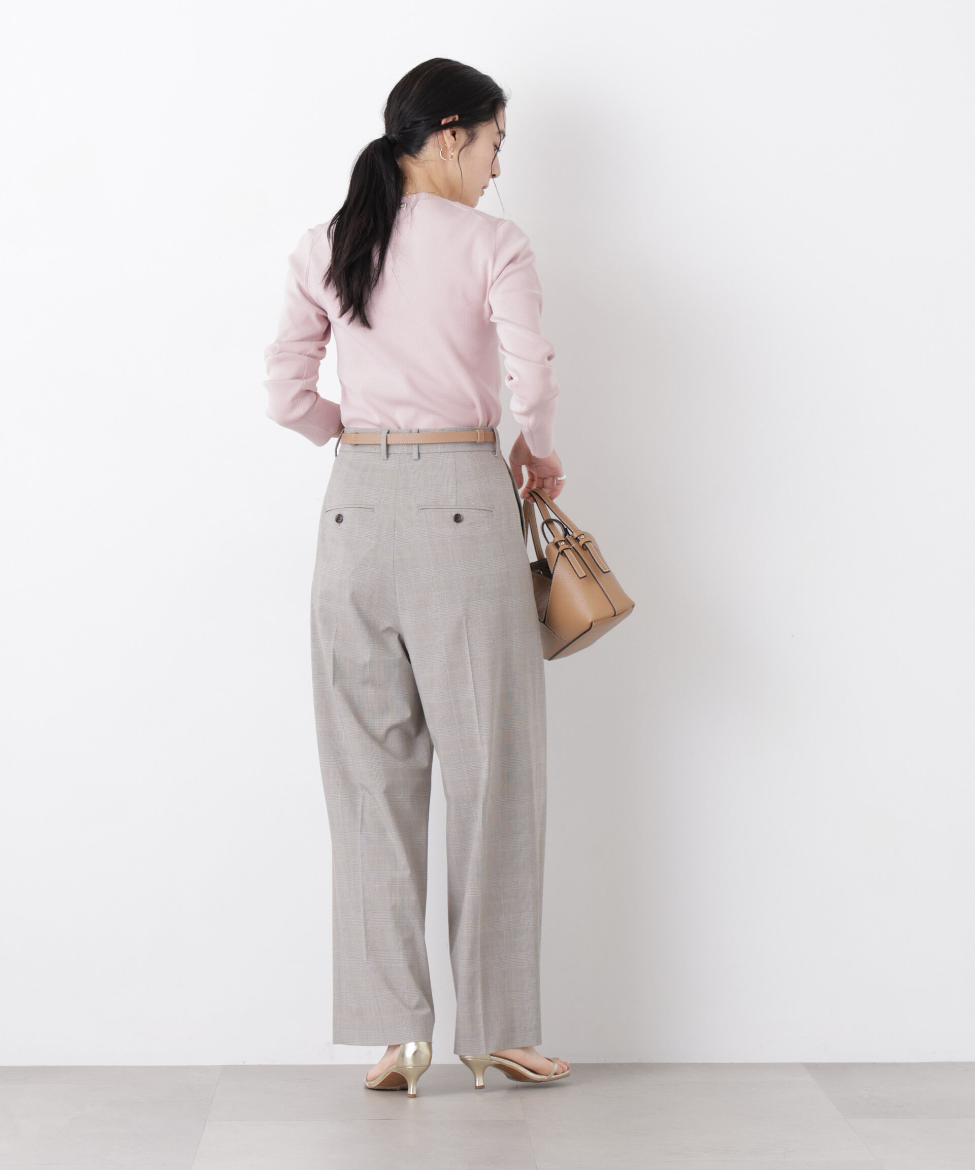 nano･universe「7function Uネック総針ニット」|ニット・セーター|