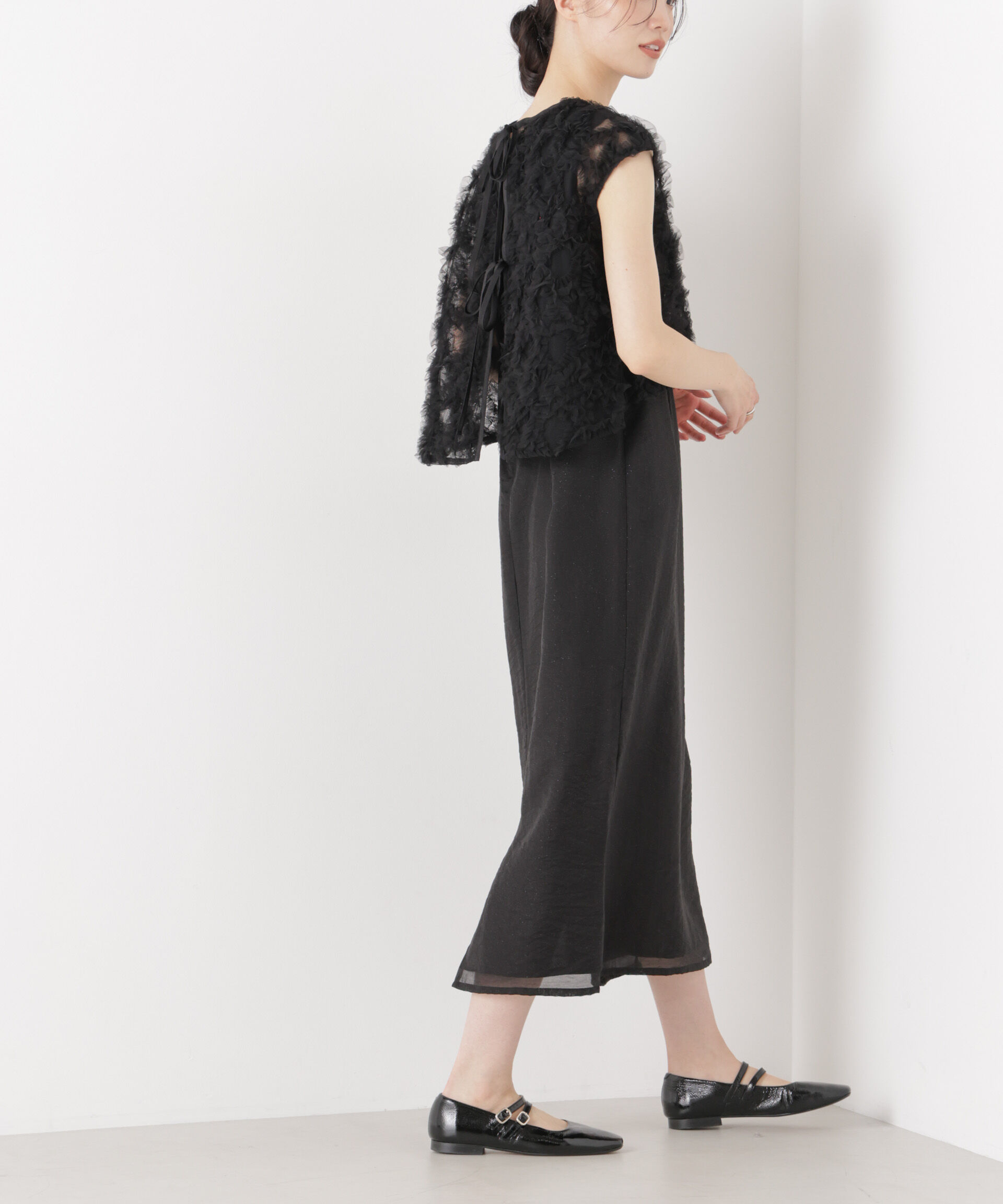 nano･universe「kaene/フラッフィーフラワーコンビドレス」|ワンピース|