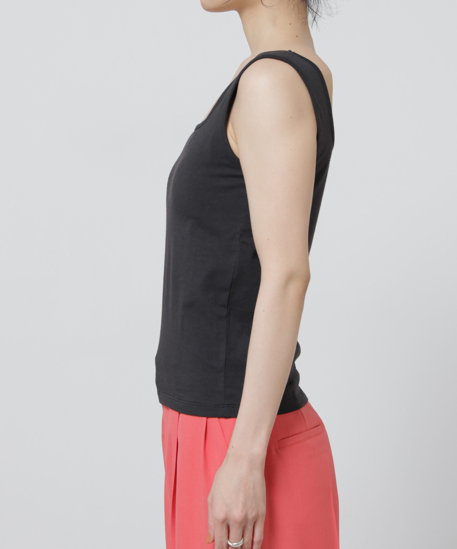 nano･universe「Anti Soaked(R) 汗染み防止カップ付きタンクトップ」|Tシャツ・カットソー|