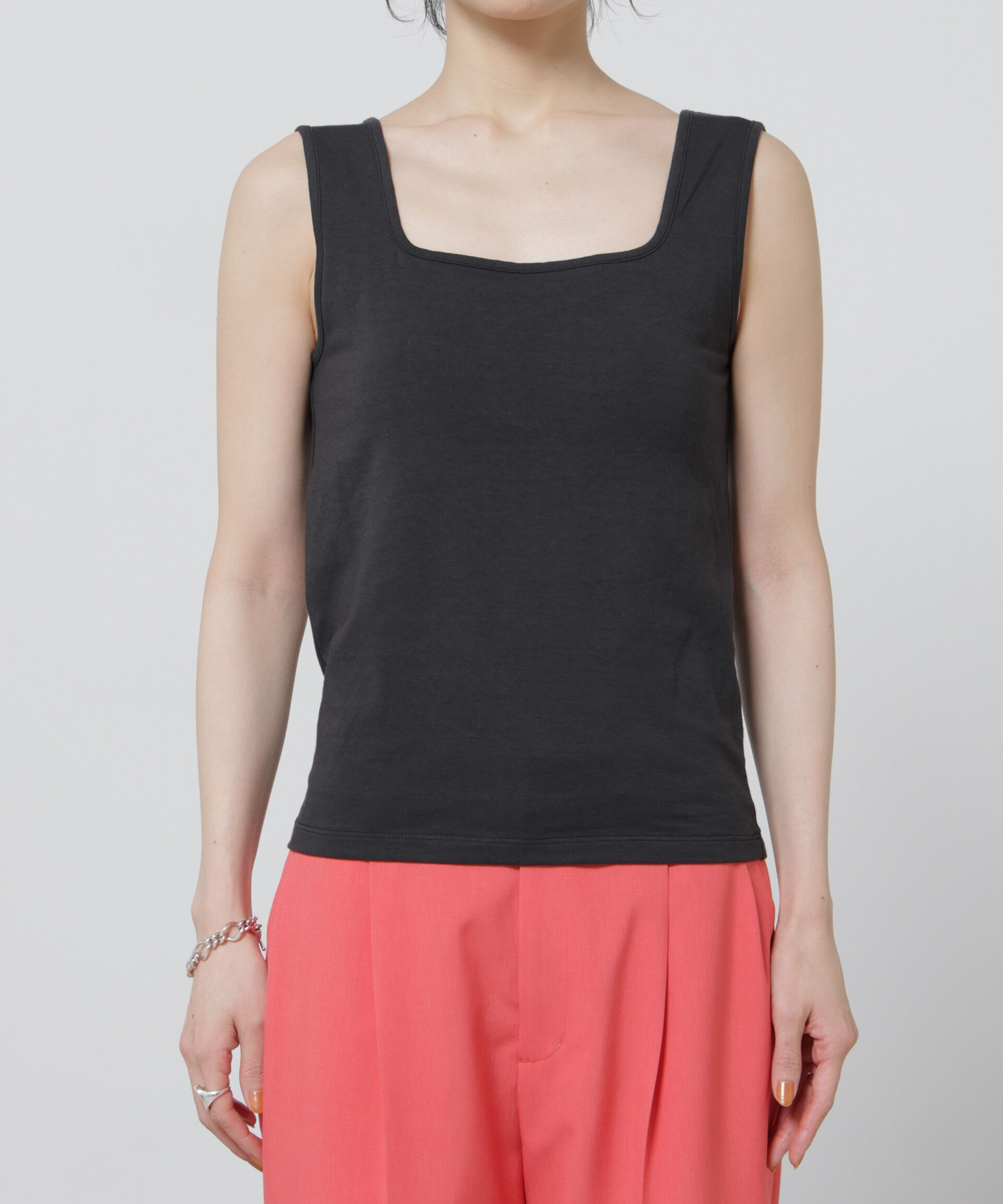 nano･universe「Anti Soaked(R) 汗染み防止カップ付きタンクトップ」|Tシャツ・カットソー|