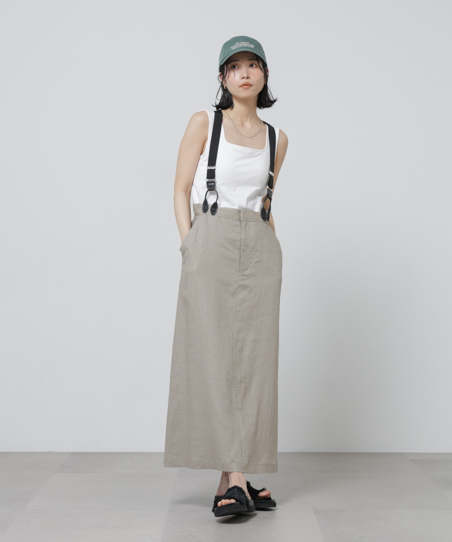 nano･universe「Anti Soaked(R) 汗染み防止カップ付きタンクトップ」|Tシャツ・カットソー|