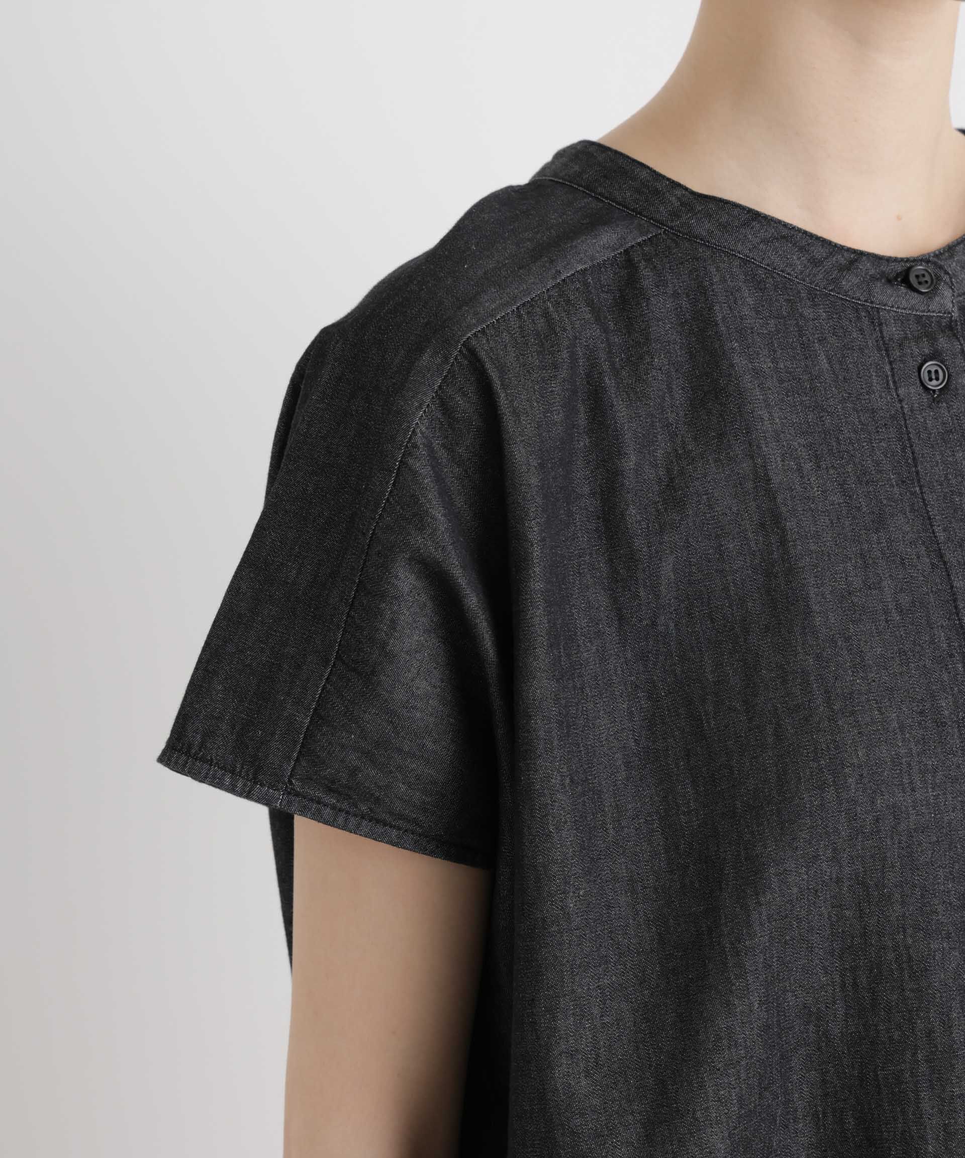 nano･universe「ライトオンスデニム前後2wayドルマンブラウス(セットアップ可)」|シャツ・ブラウス|