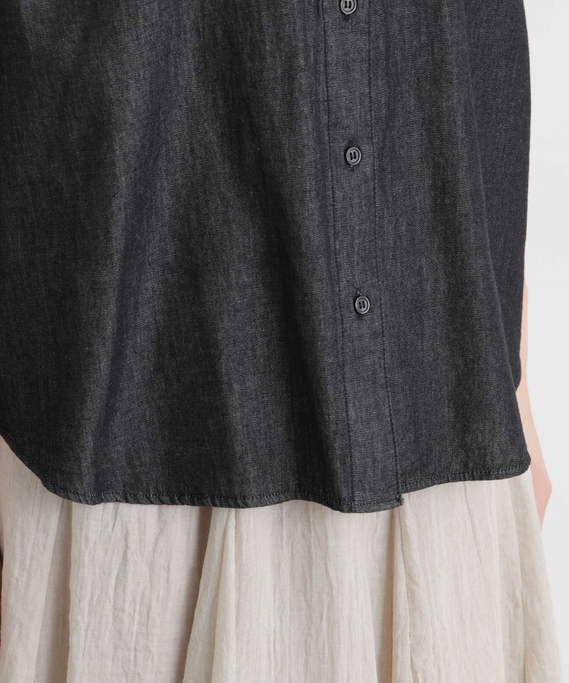 nano･universe「ライトオンスデニム前後2wayドルマンブラウス(セットアップ可)」|シャツ・ブラウス|